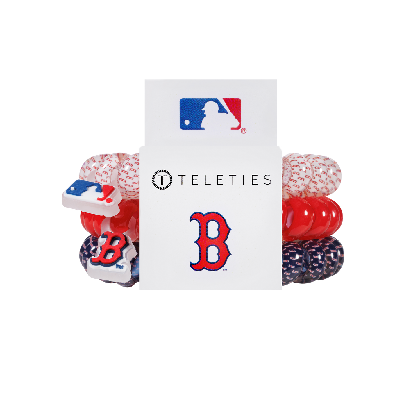 Spiral Hair Coils | Large | Boston Red Sox Hair Ties