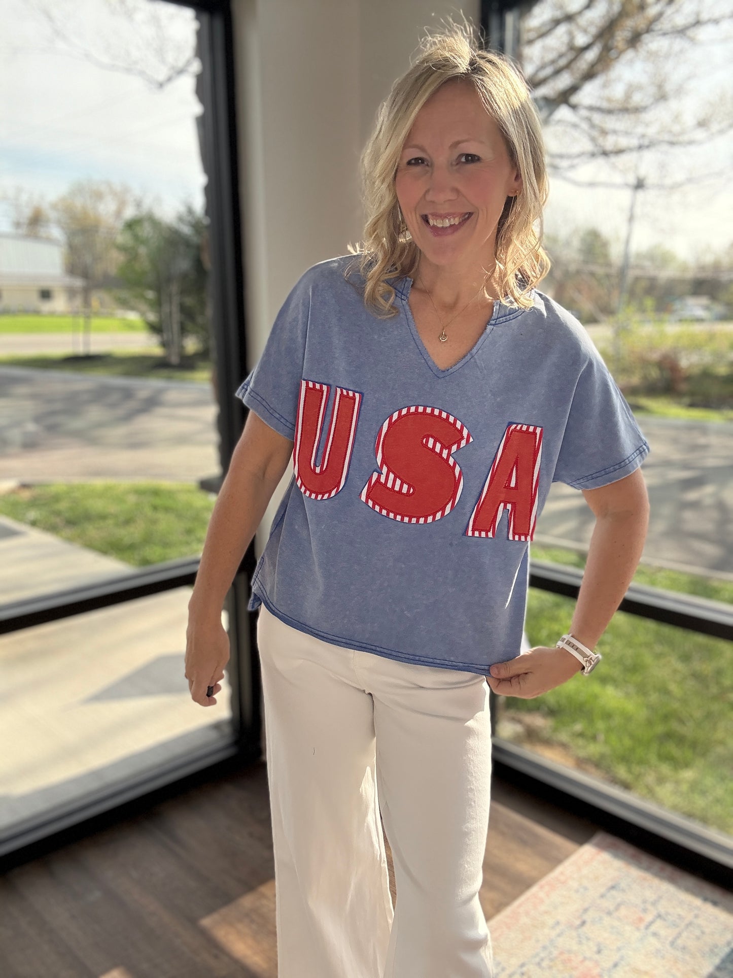 USA Patch Tee