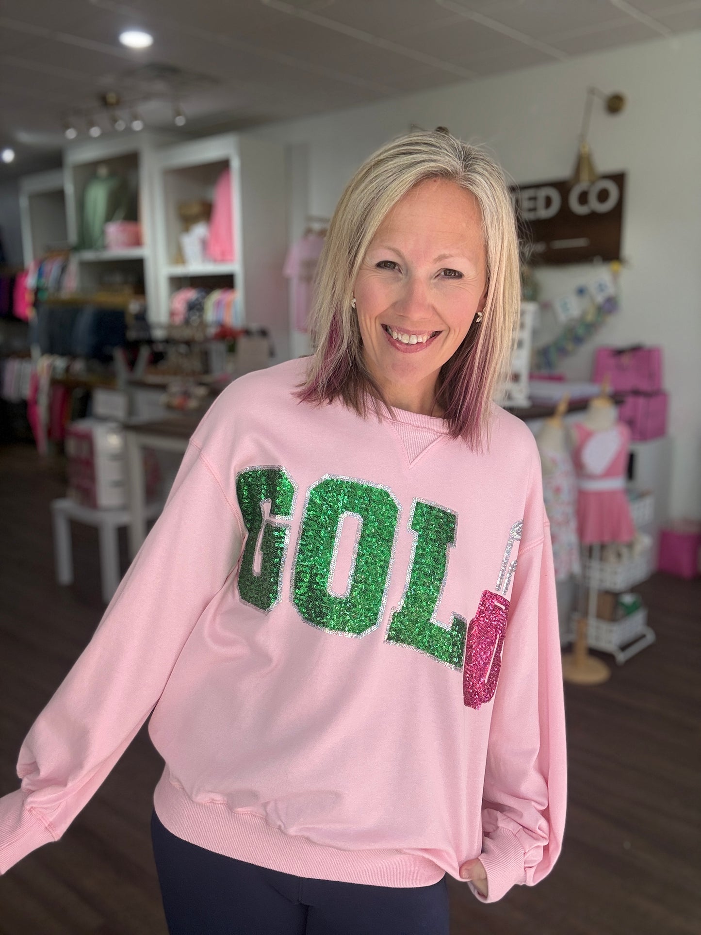 Par in Pink Sweatshirt
