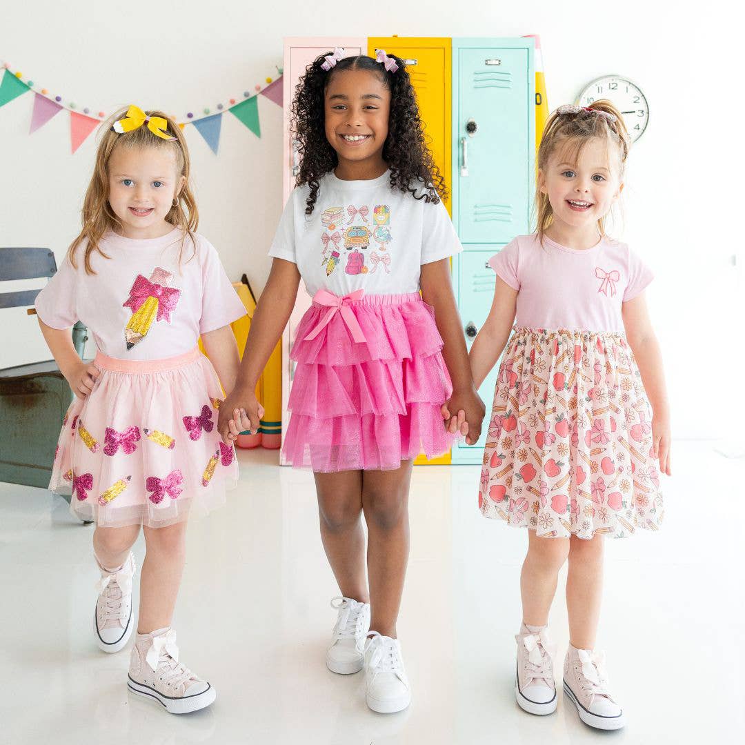 Pencil Bow Sequin Tee