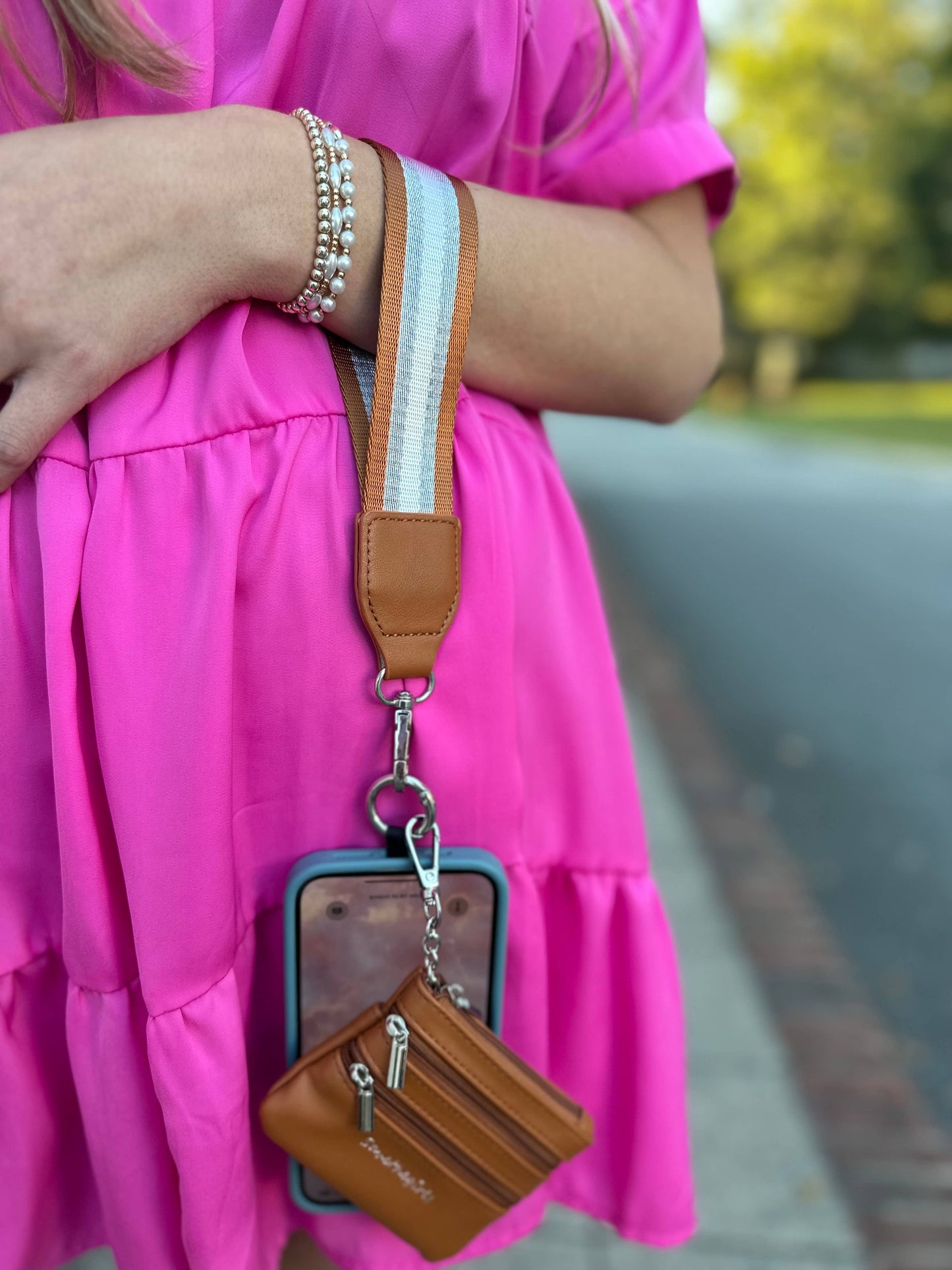 Clip & Go Crossbody Copper/Silver/White