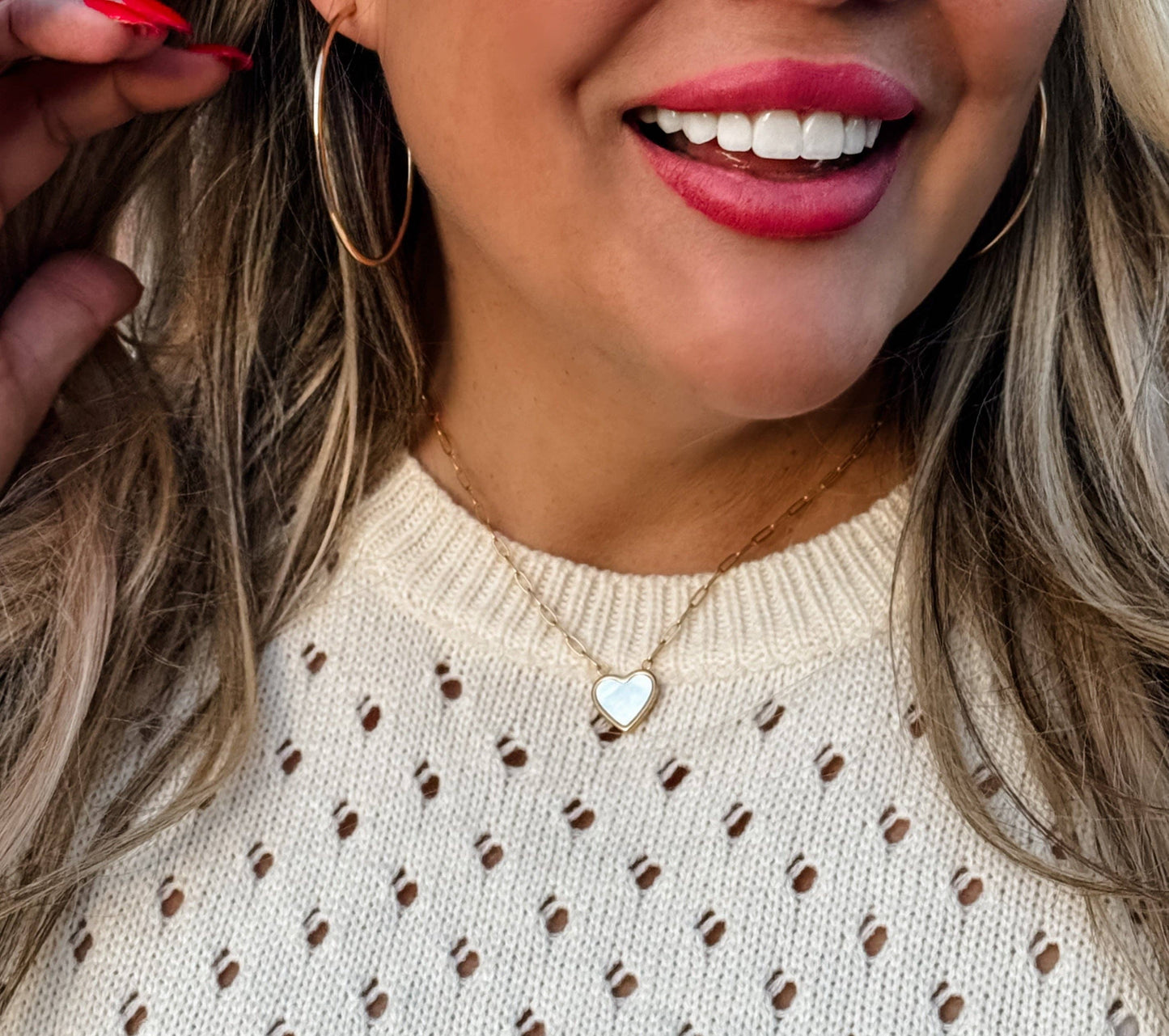 Pearl Heart Necklace