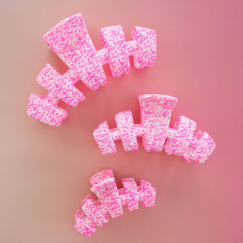 Breast Cancer Awareness | Large | Claw Clip