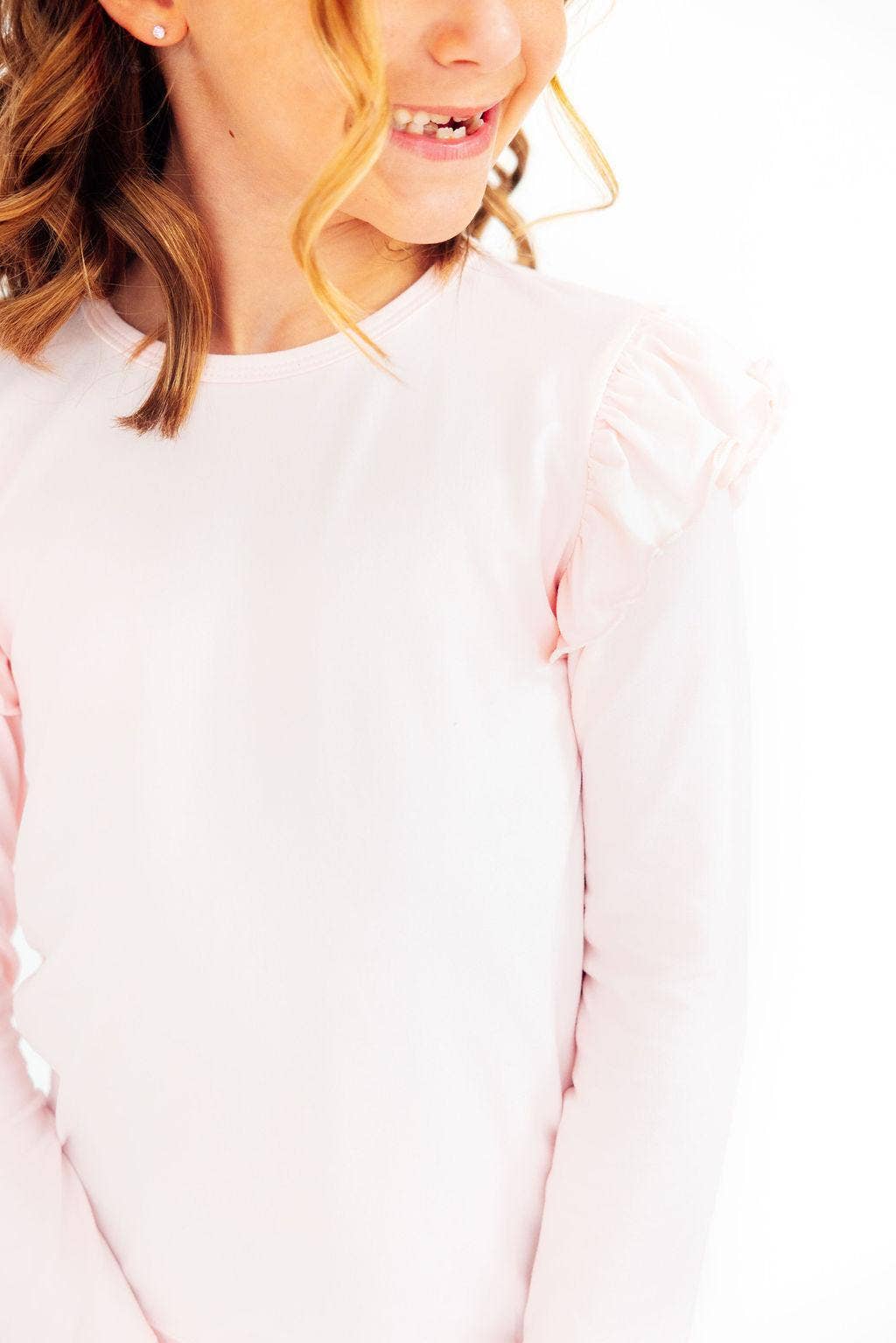 Petal Pink Ruffle Tee