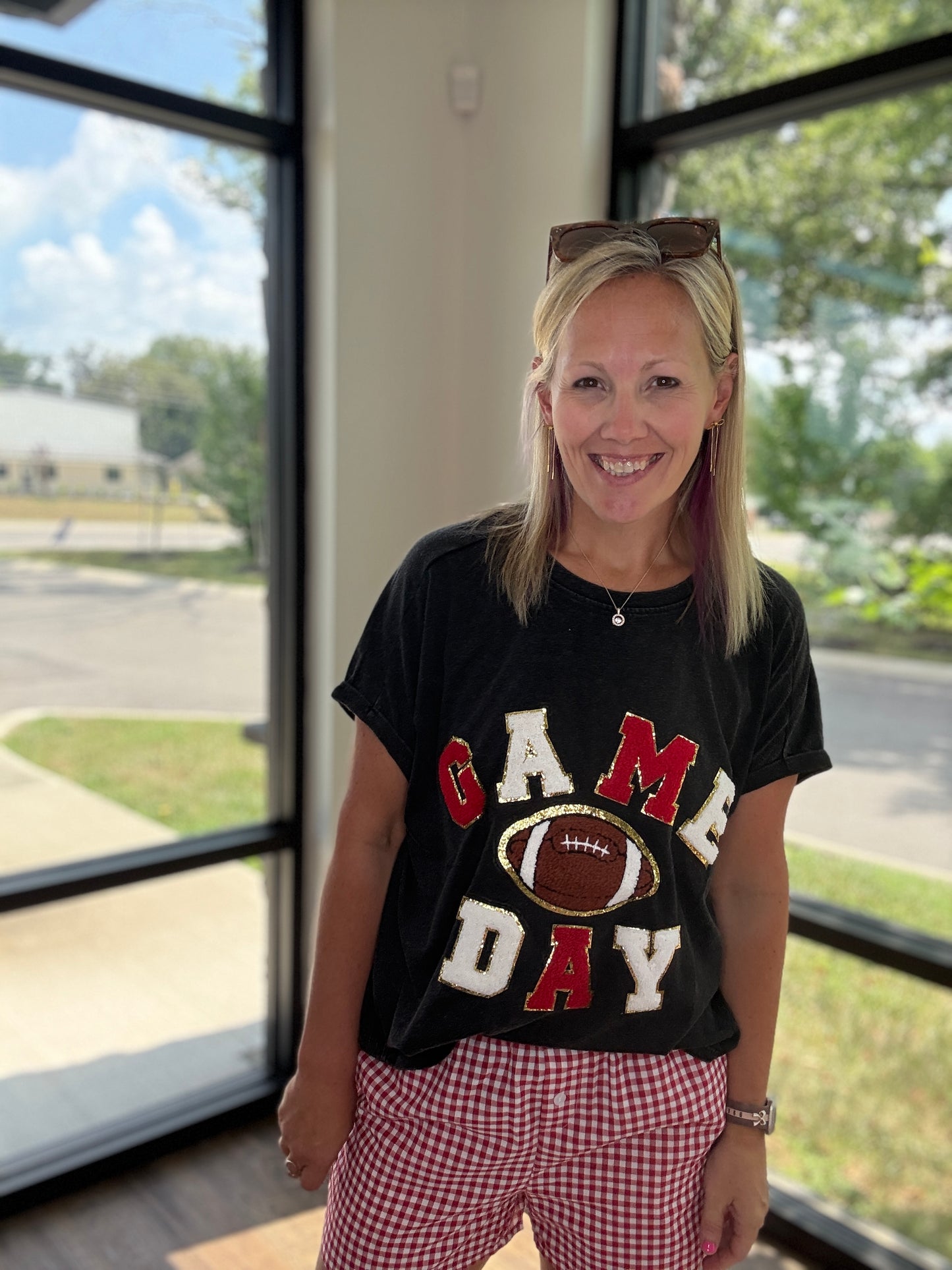 Game Day Red/Black Tee