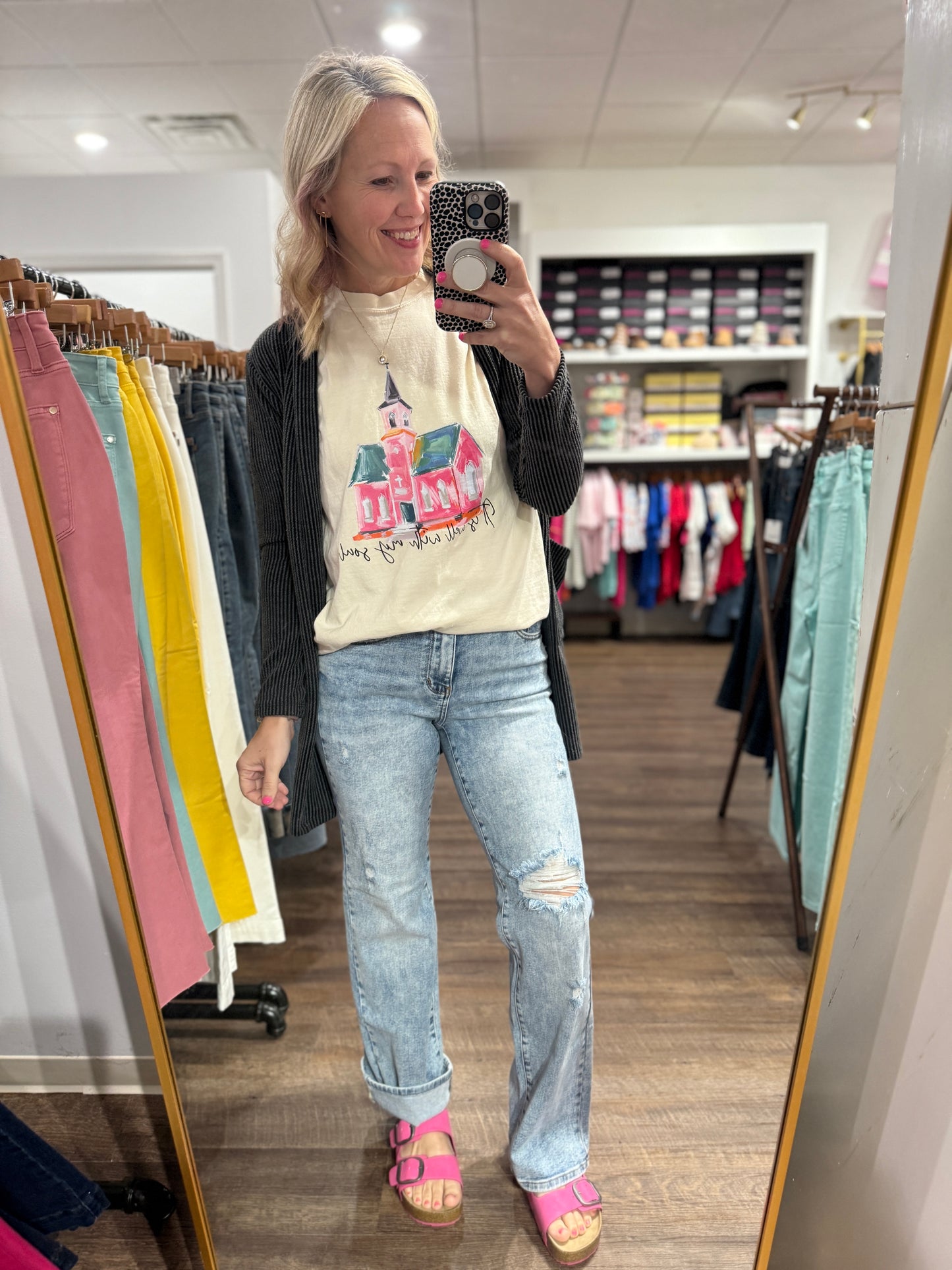 JB Acid Wash Destructed Jean