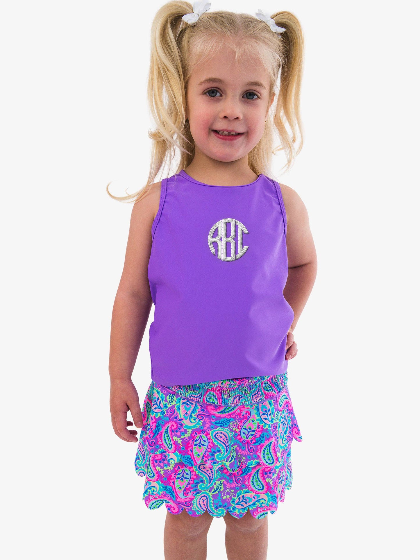 Paisley Pop Active Skort