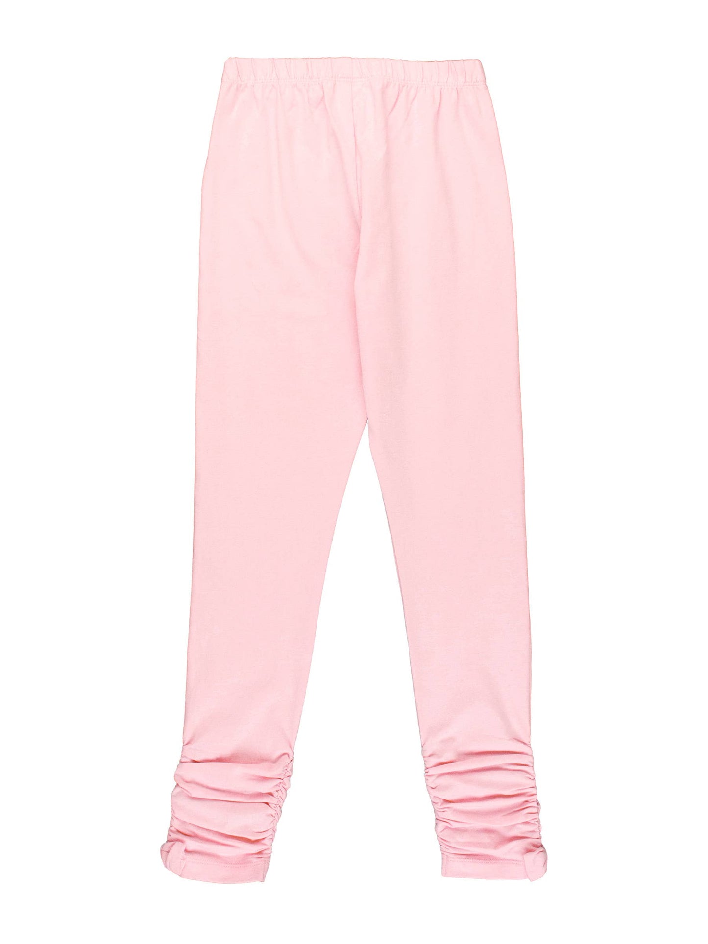 Pink Ruched Bow Leggings