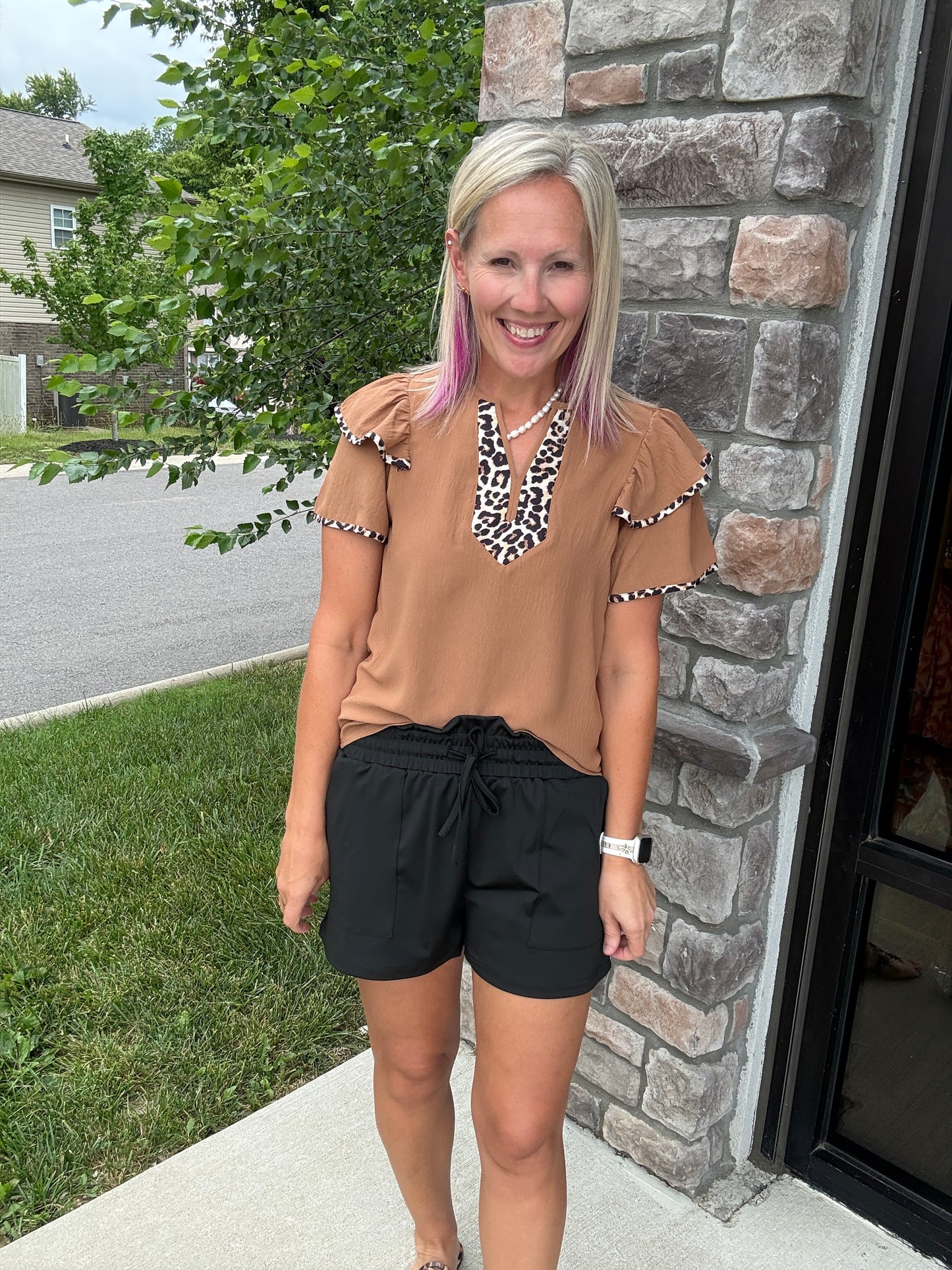 Wildly Chic Flutter Top