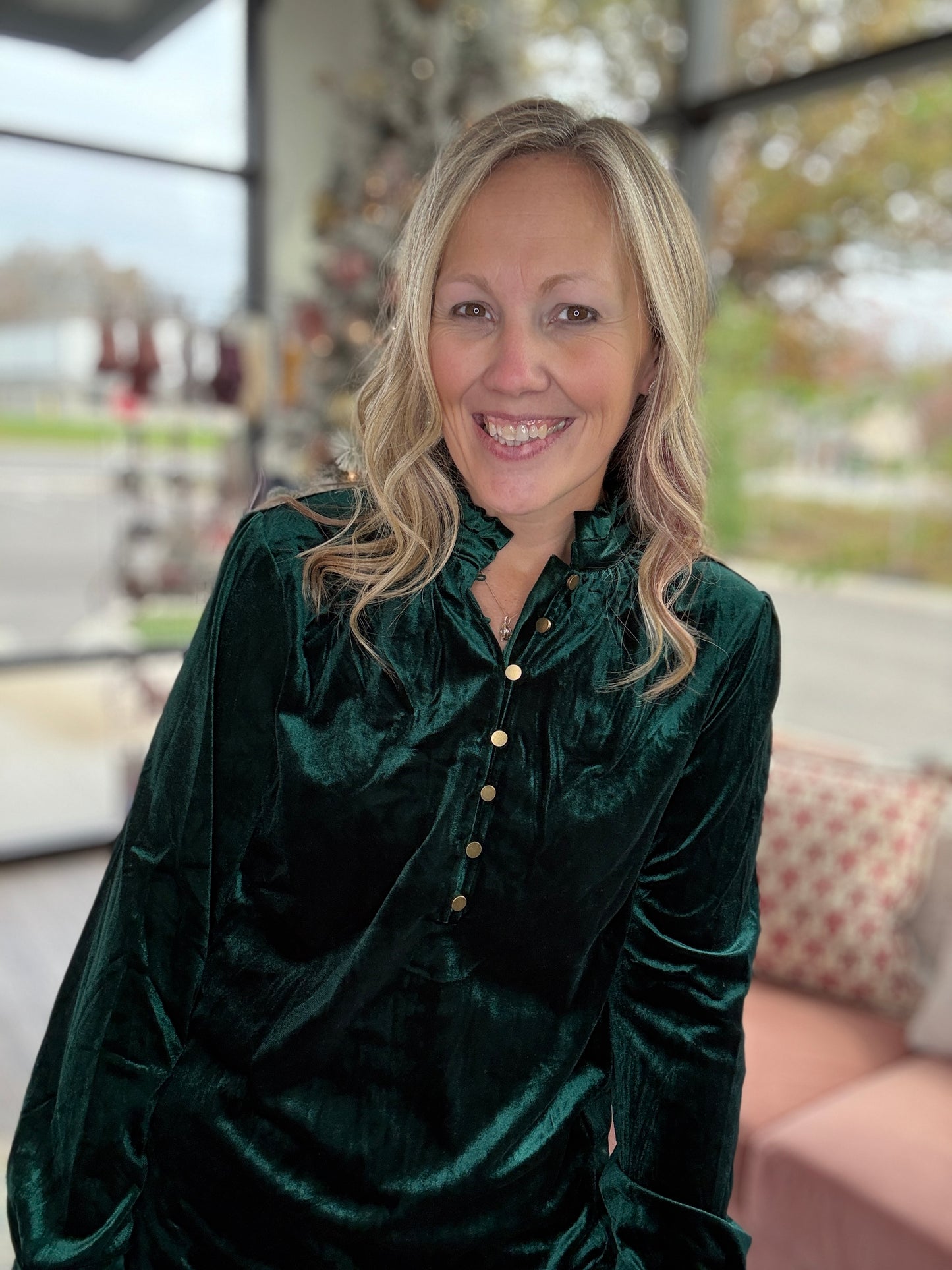 Holiday Velvet Blouse