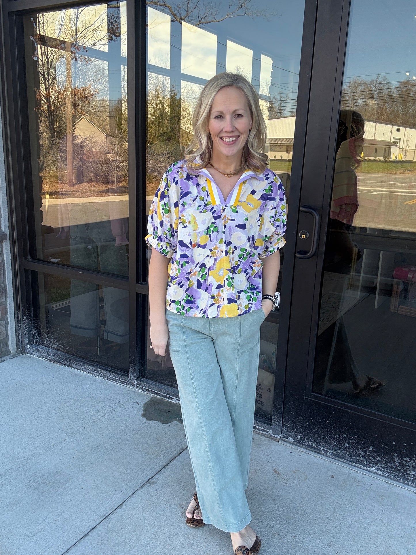 Meadow Breeze Top- Purple