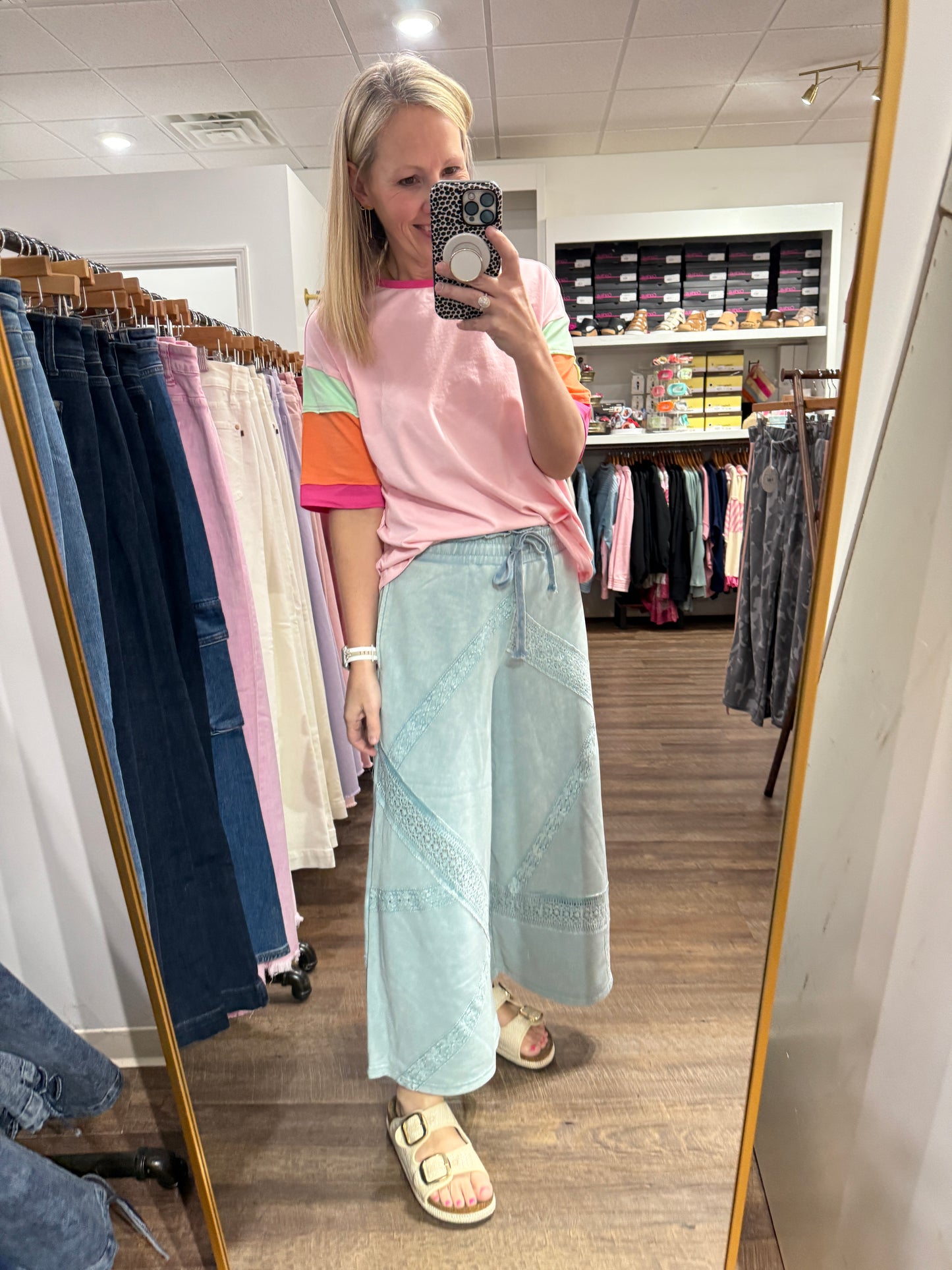 Vintage Lace Trim Pants
