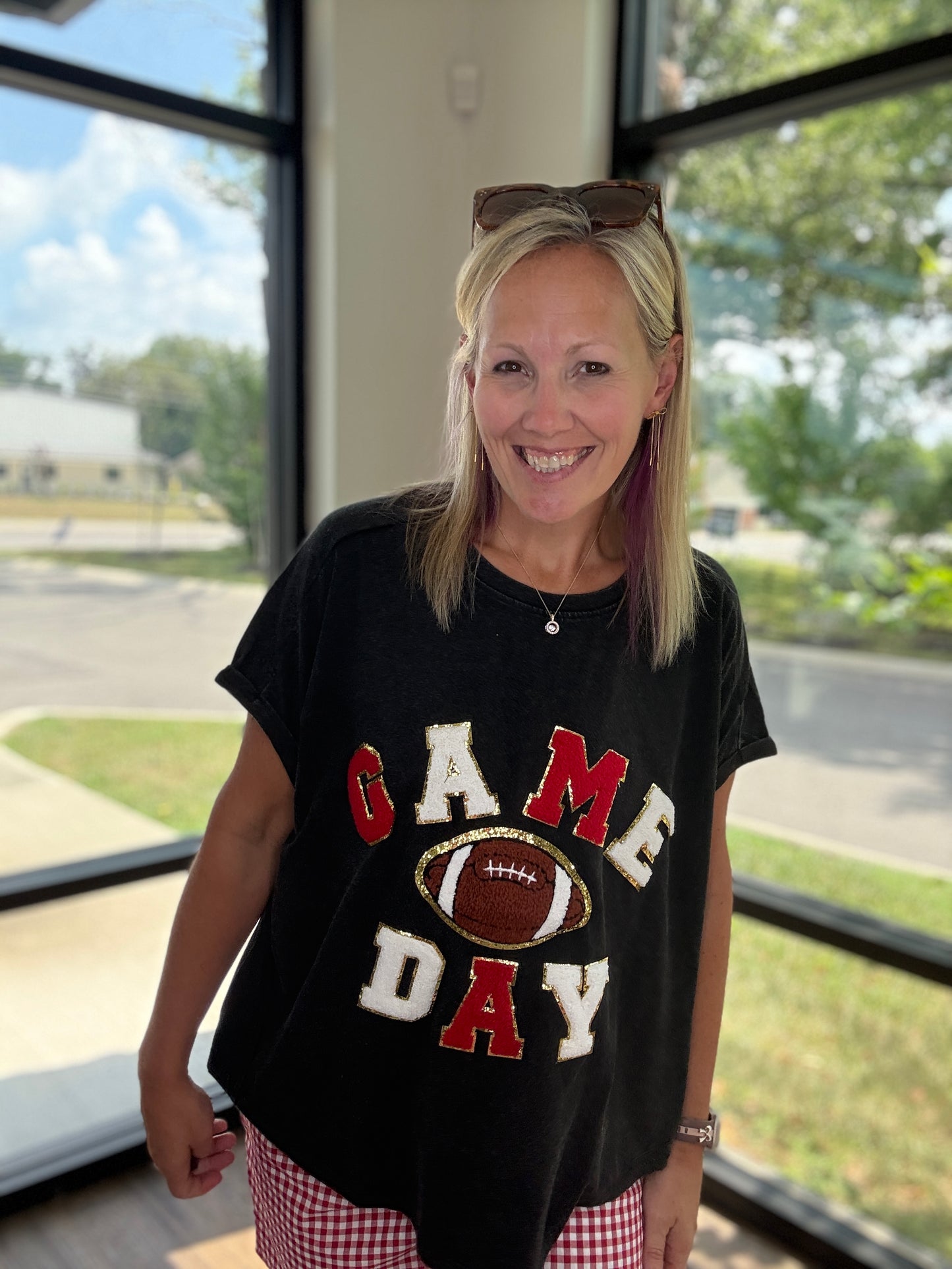 Game Day Red/Black Tee