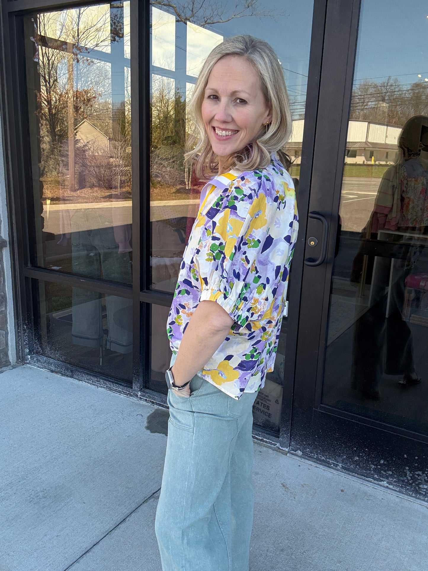 Meadow Breeze Top- Purple