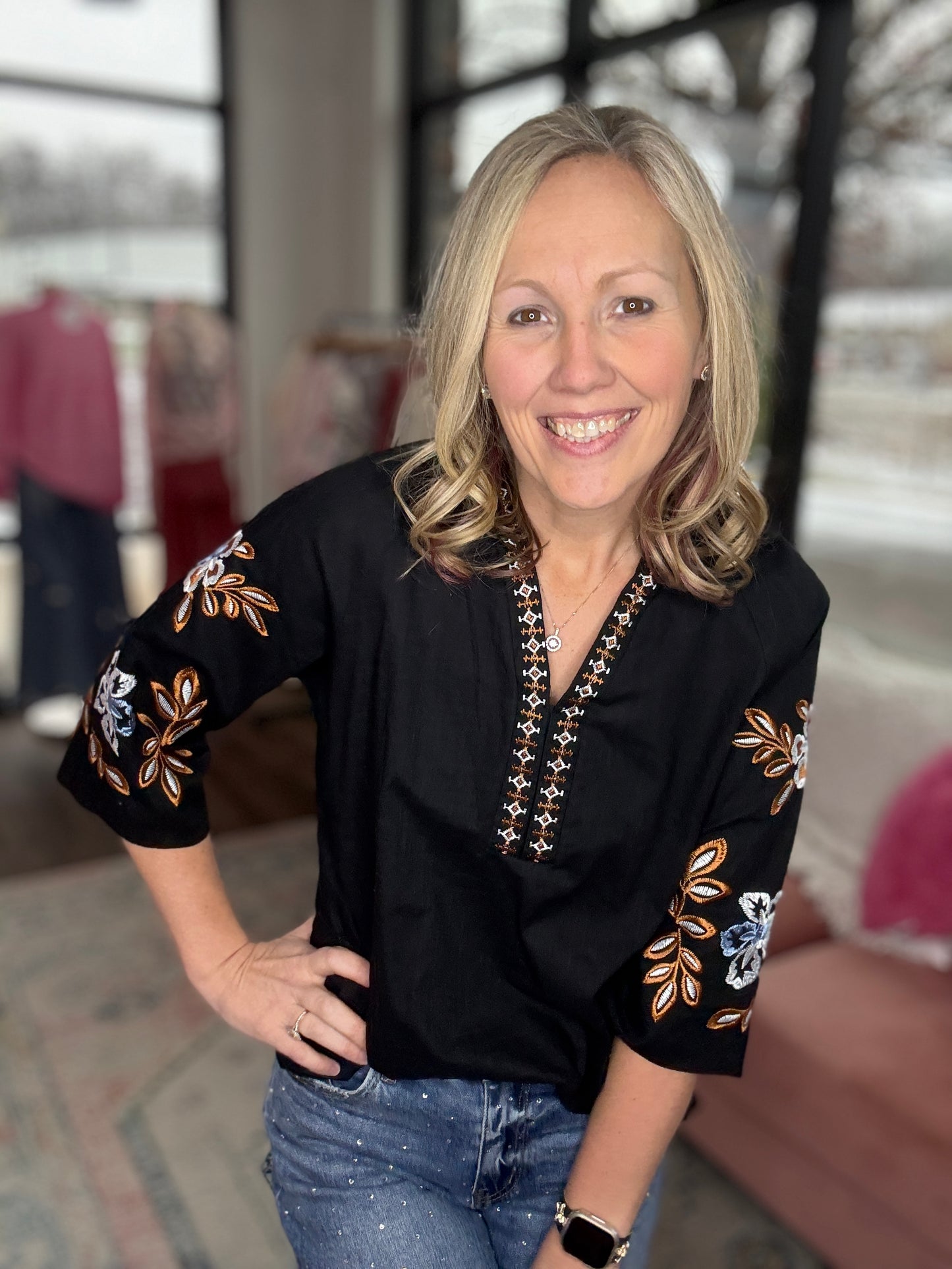 Sammie Embroidered Blouse