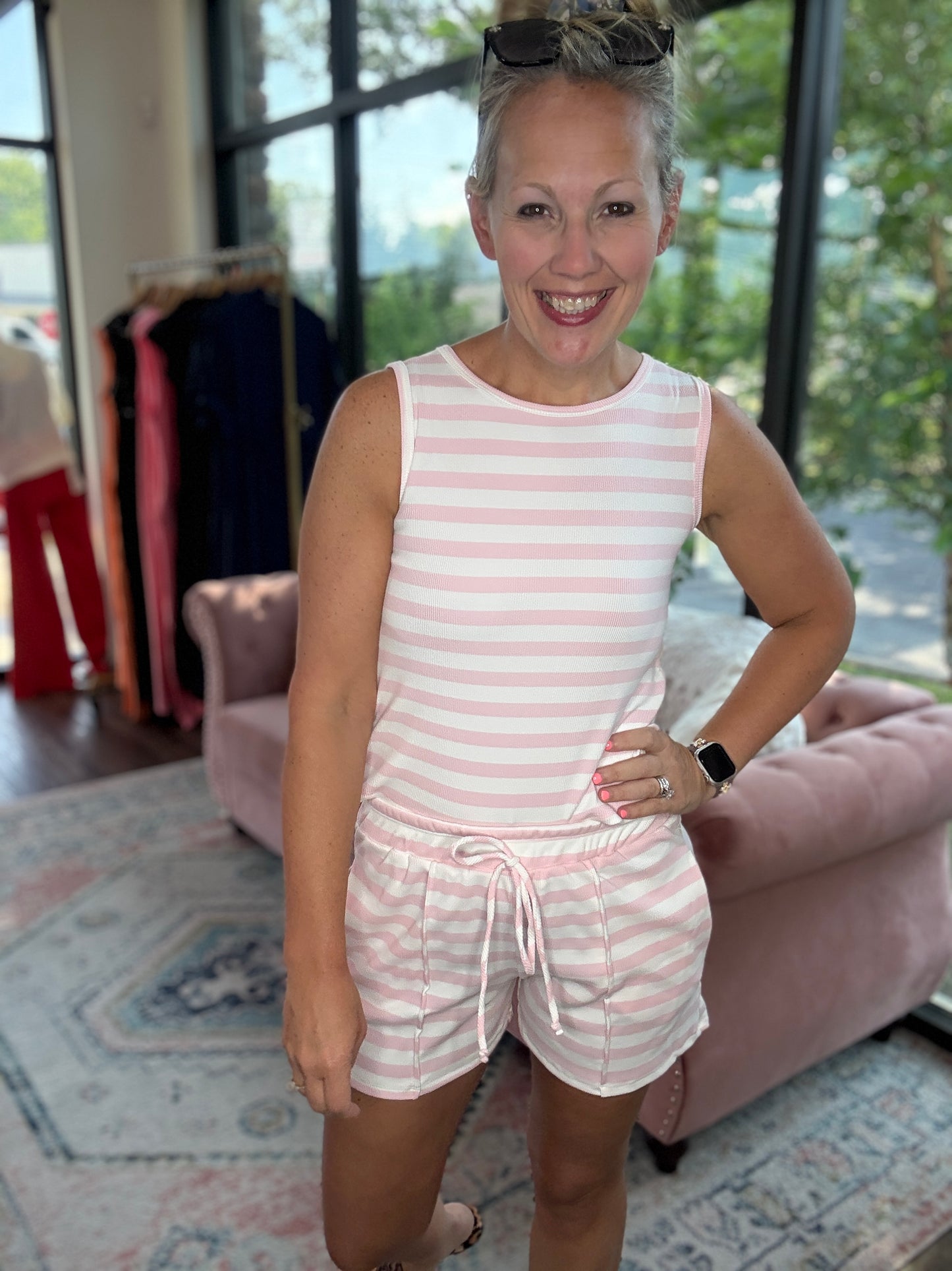 Haven Striped Set- Pink