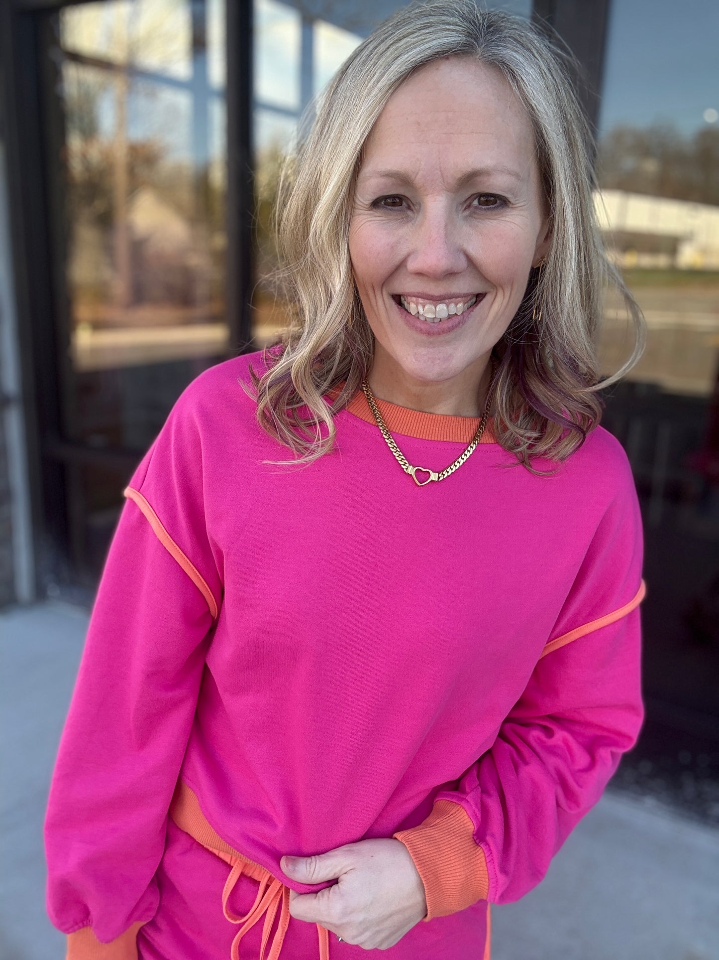 Harmony Skirt Set- Pink (L)