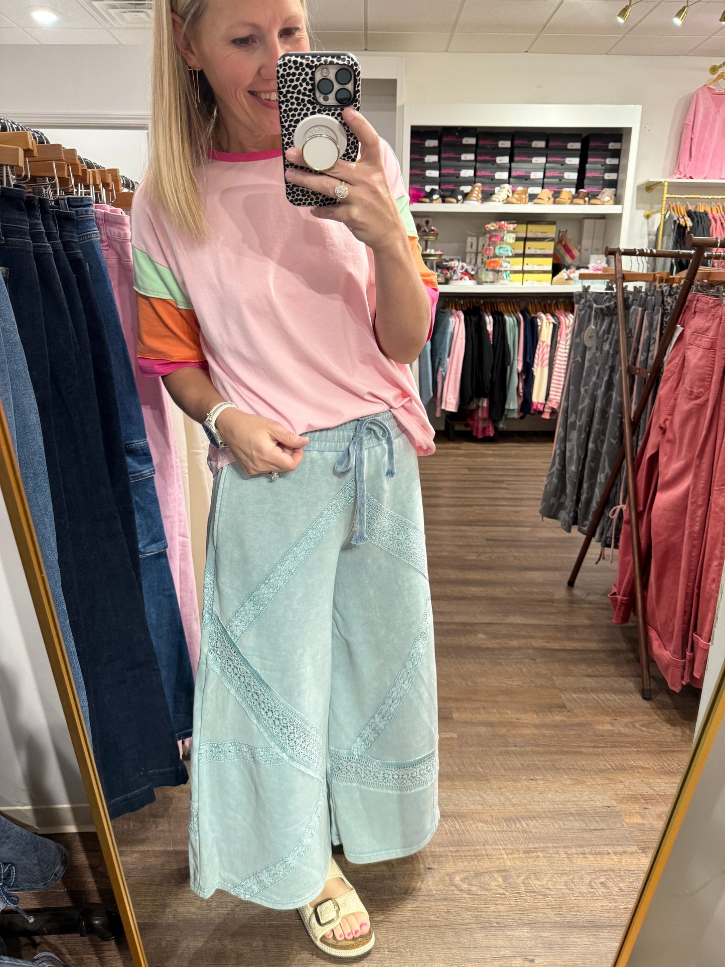 Vintage Lace Trim Pants