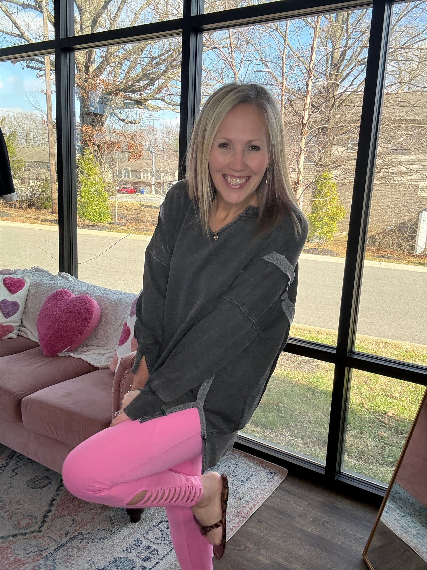 Comfy Cut Crew- Black