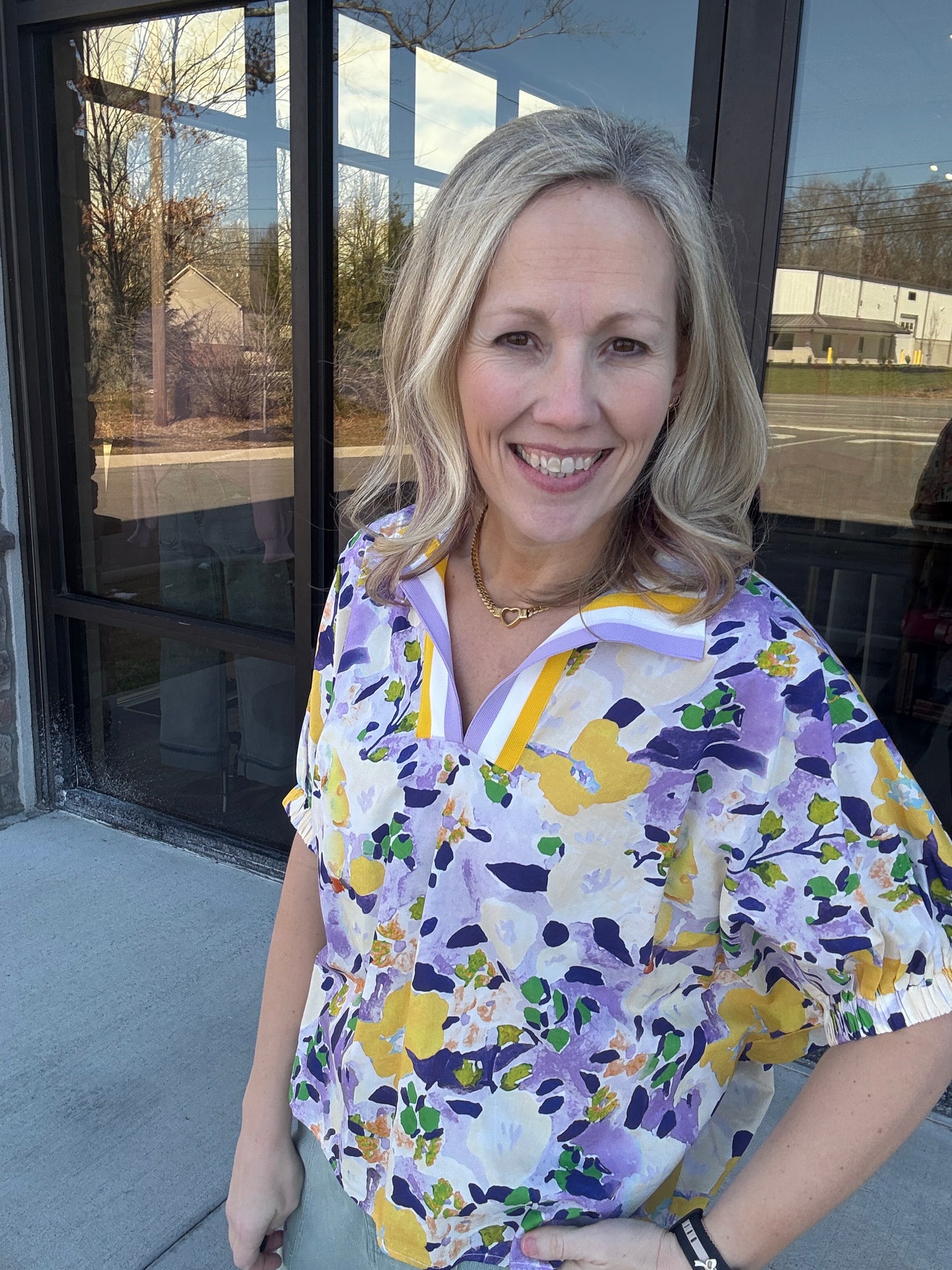 Meadow Breeze Top- Purple