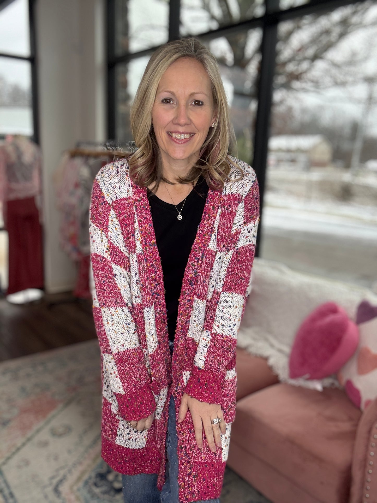 Checkered Miley Cardigan