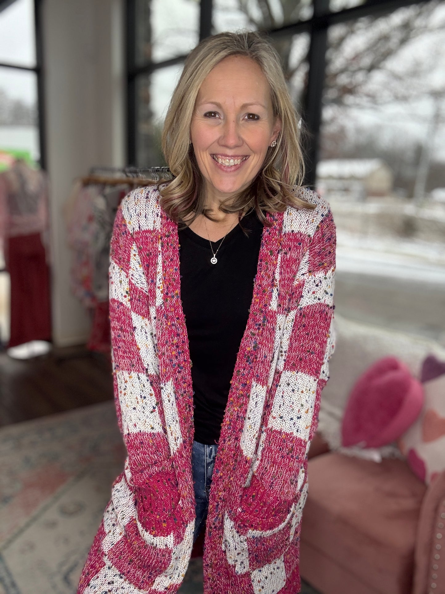 Checkered Miley Cardigan