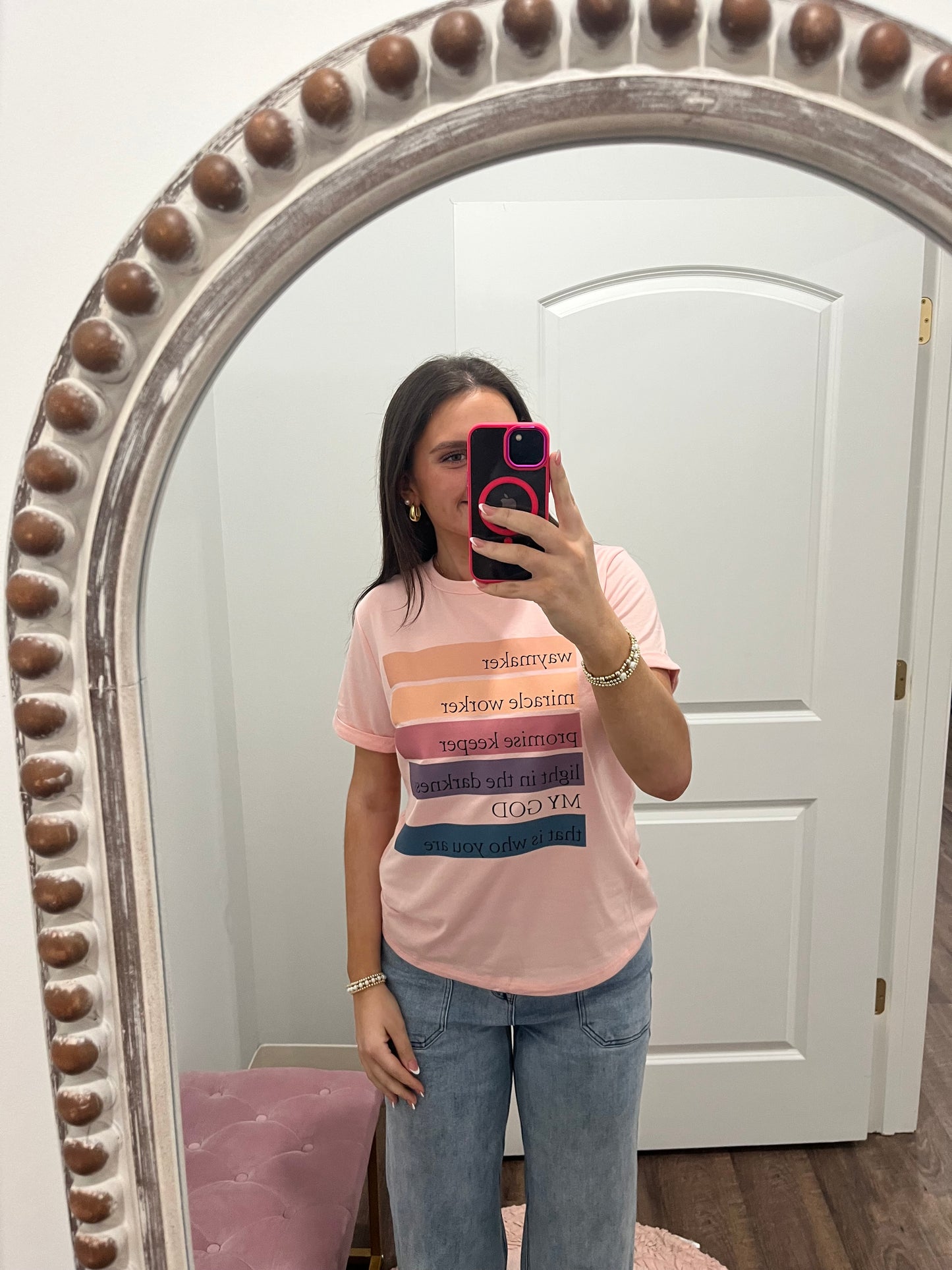 Waymaker Tee- Pink