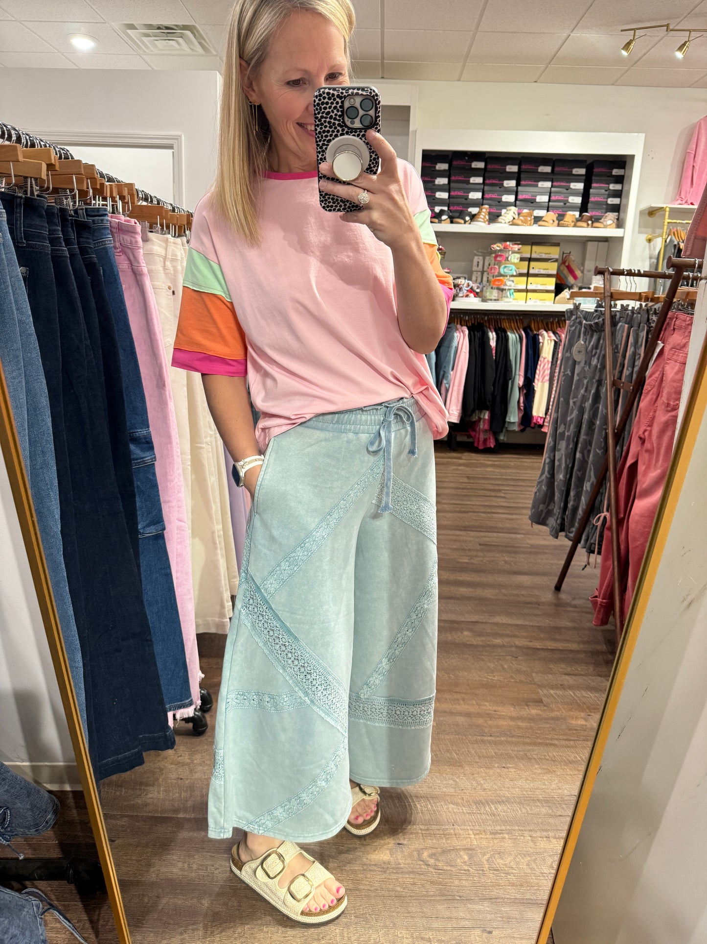 Vintage Lace Trim Pants