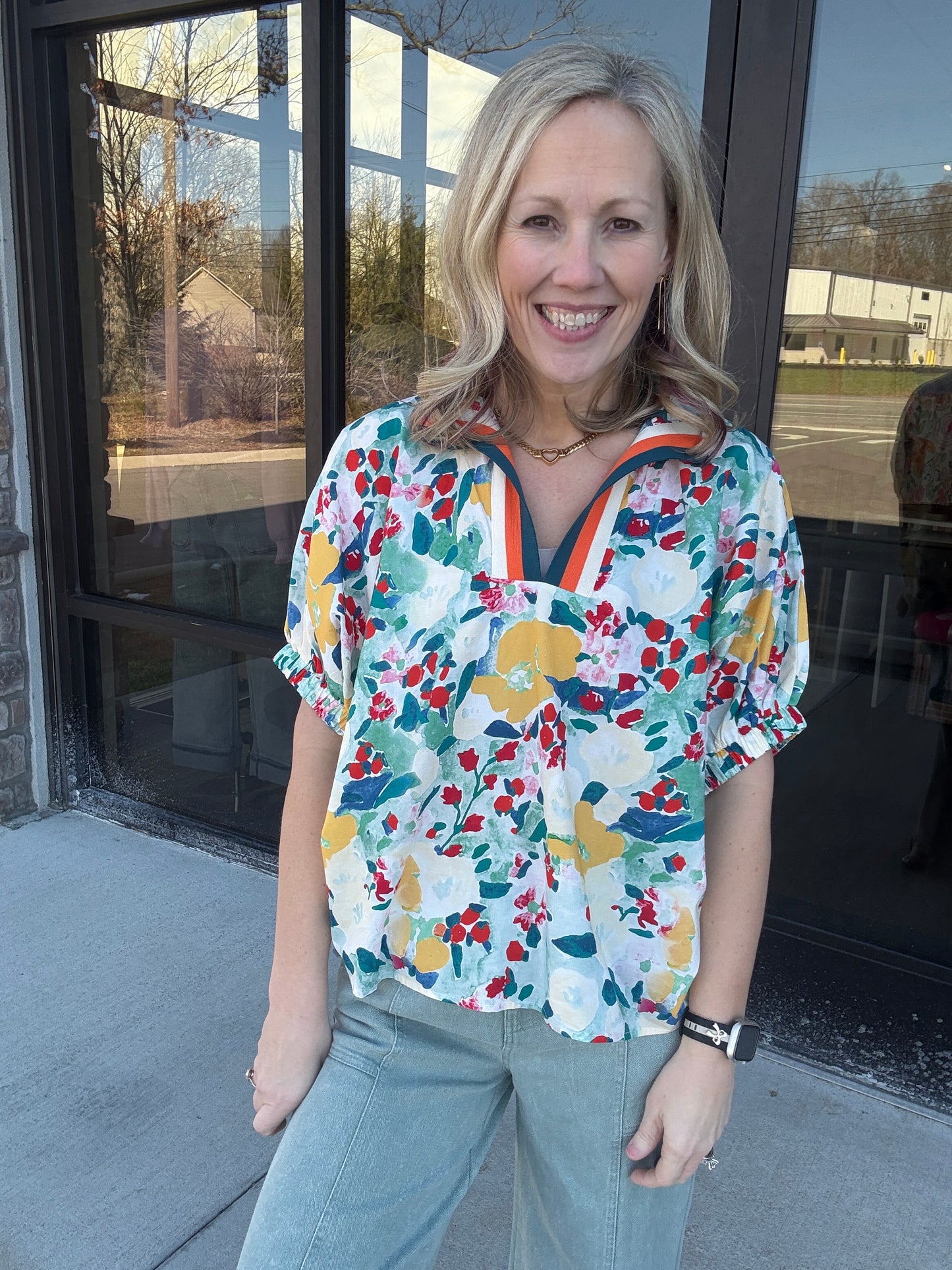Meadow Breeze Top- Green