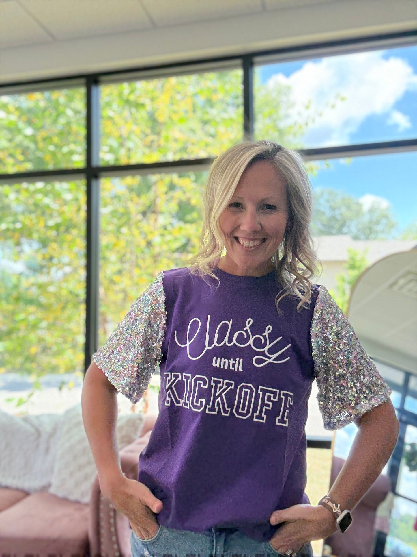Classy Before Kickoff! Purple