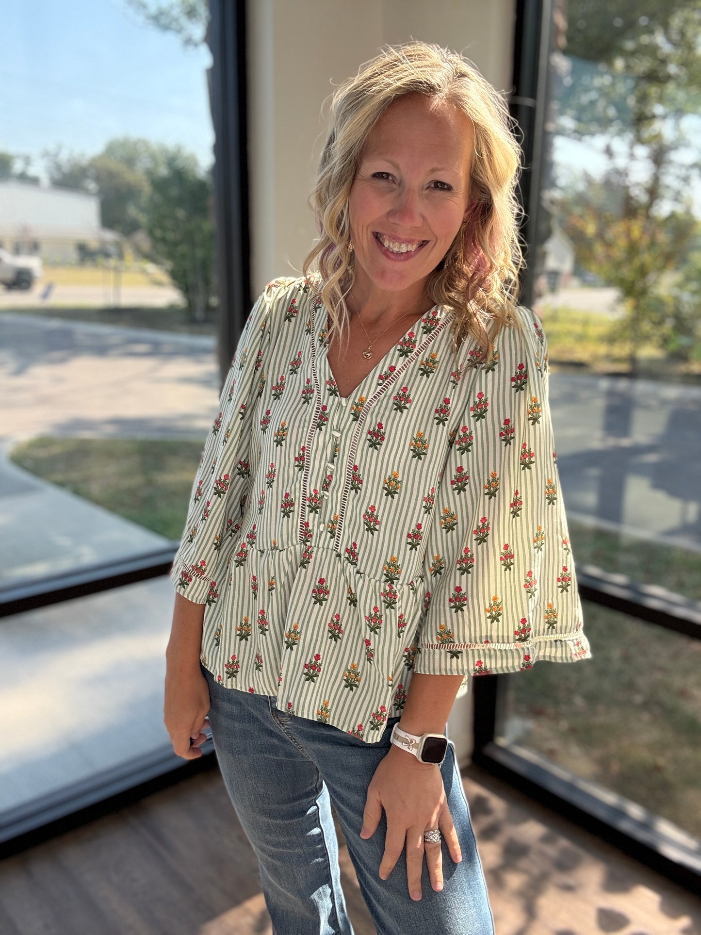 The Monroe Top- Green