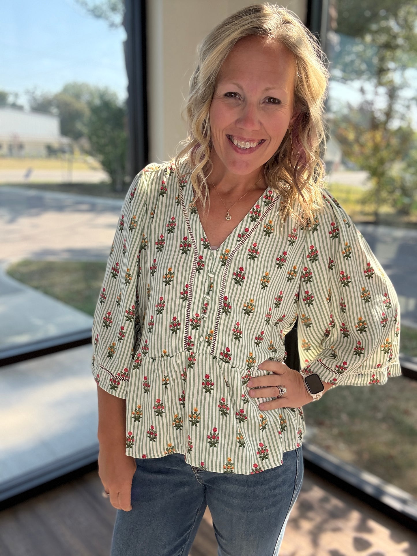 The Monroe Top- Green