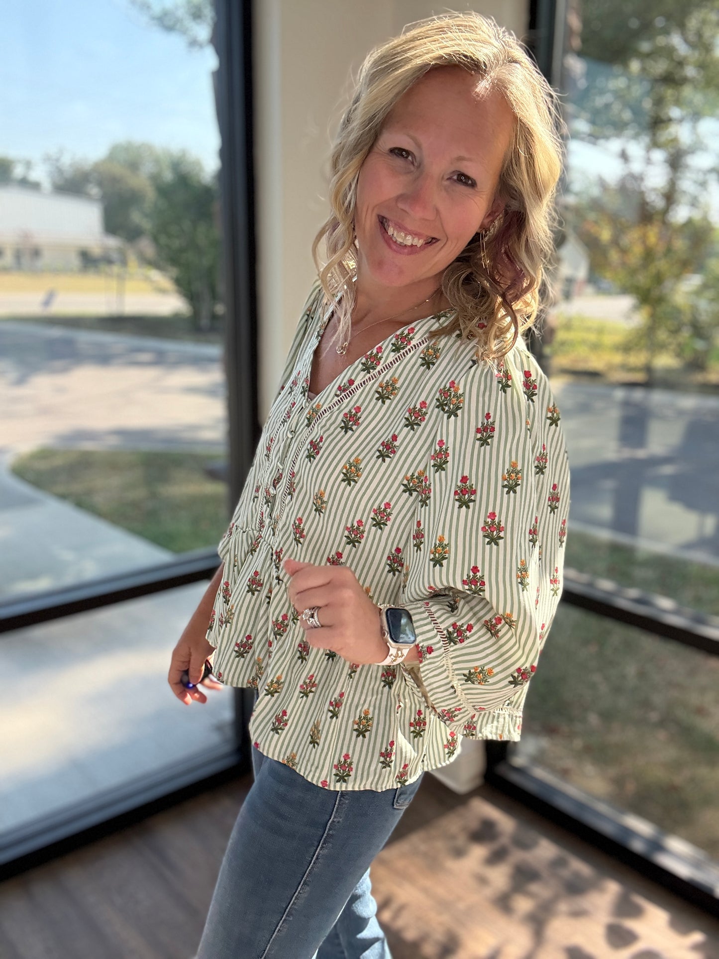 The Monroe Top- Green