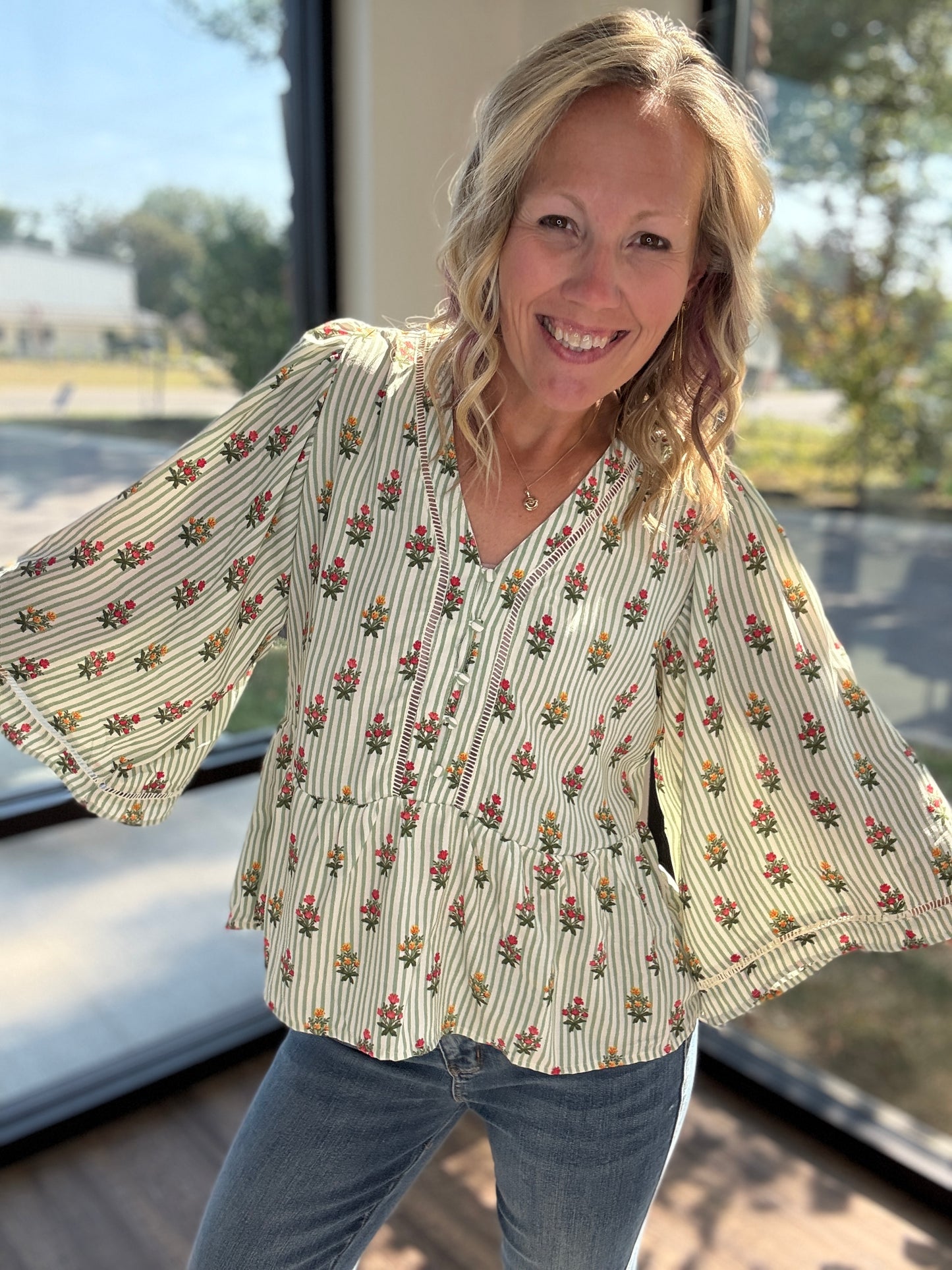 The Monroe Top- Green