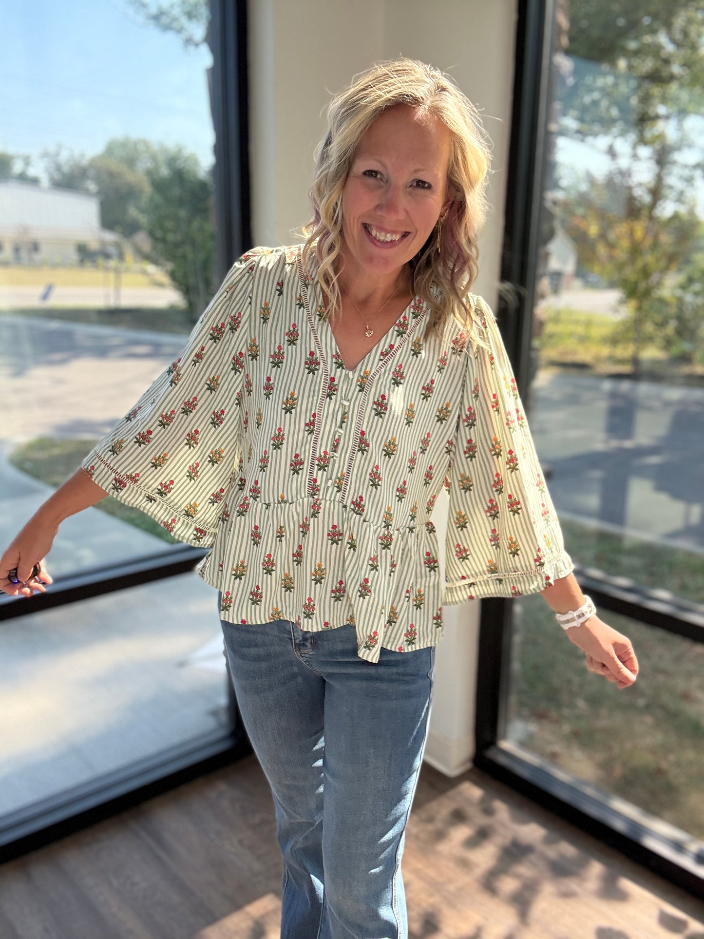 The Monroe Top- Green