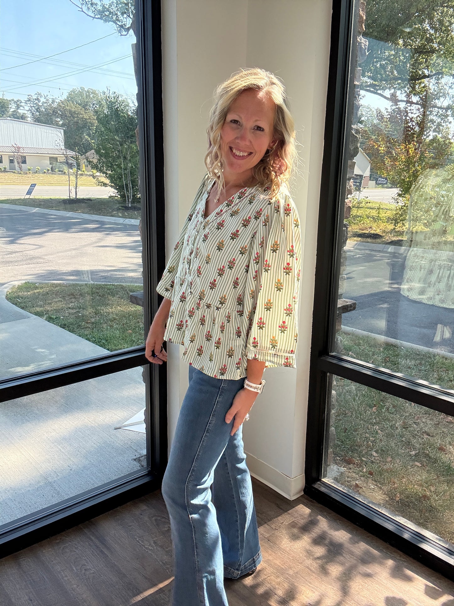 The Monroe Top- Green