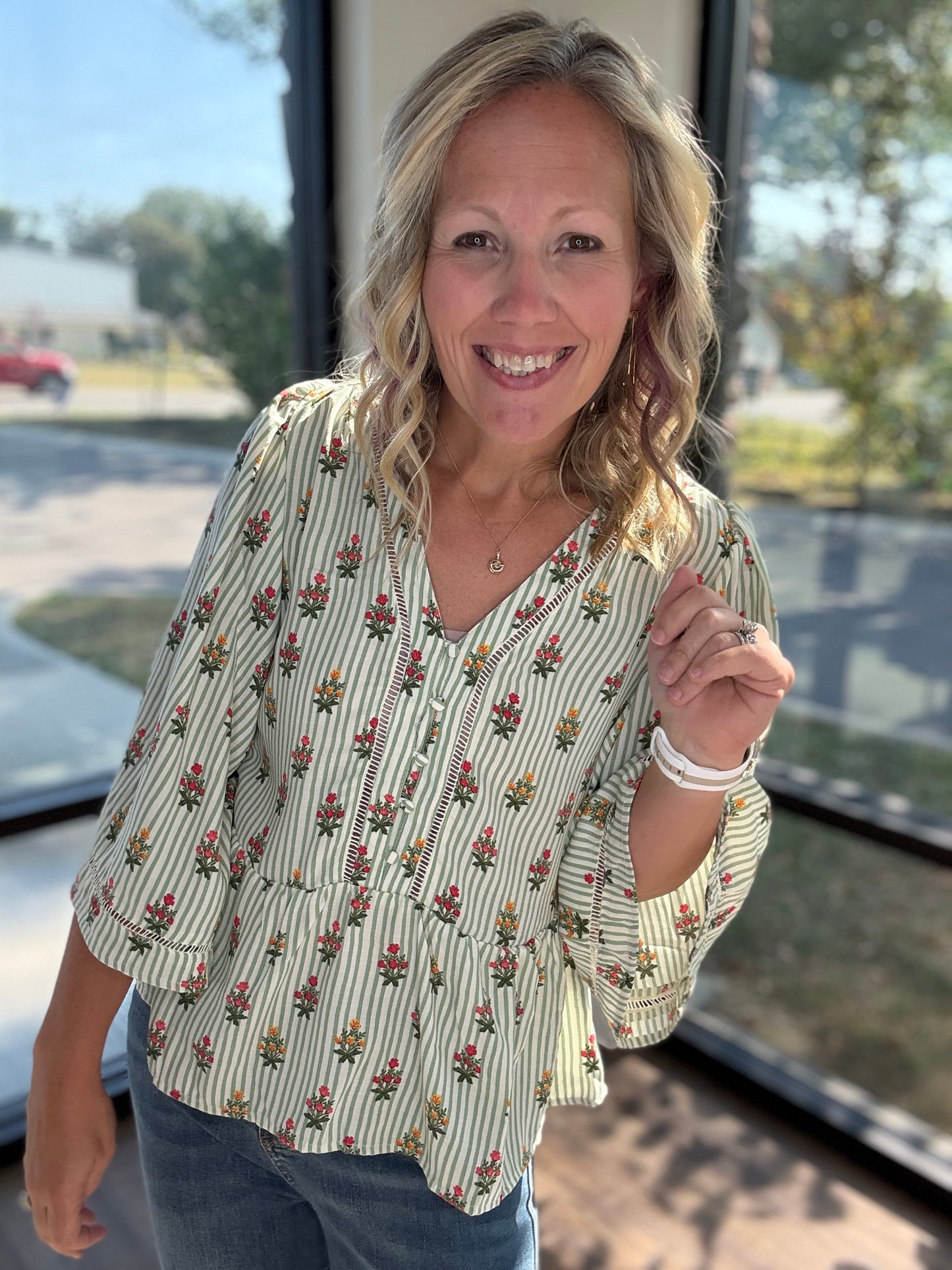 The Monroe Top- Green