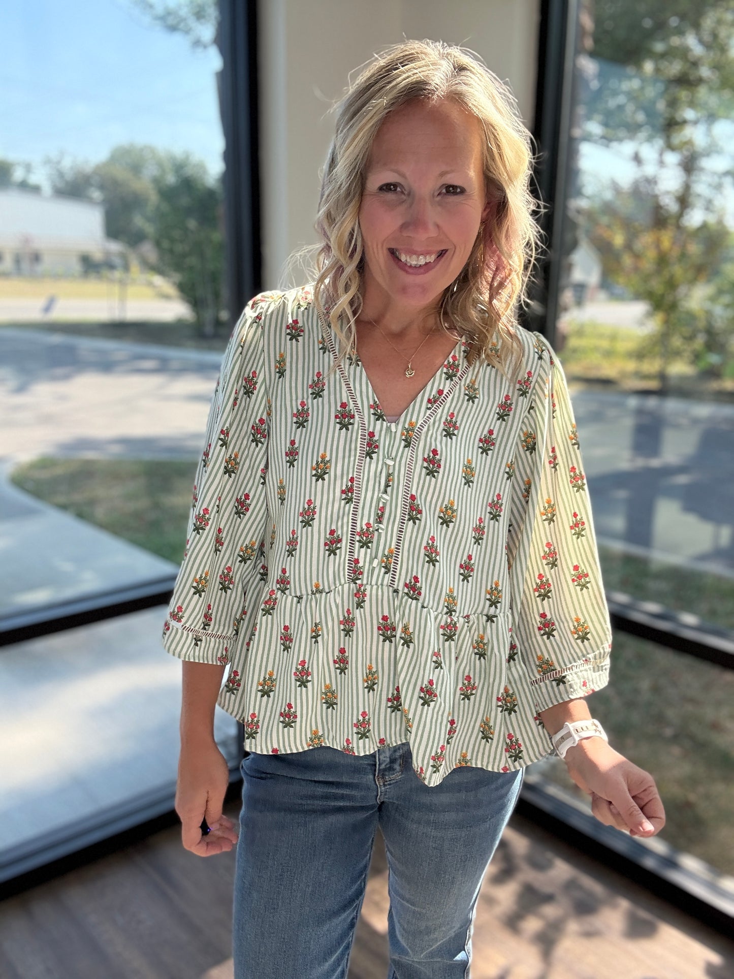The Monroe Top- Green