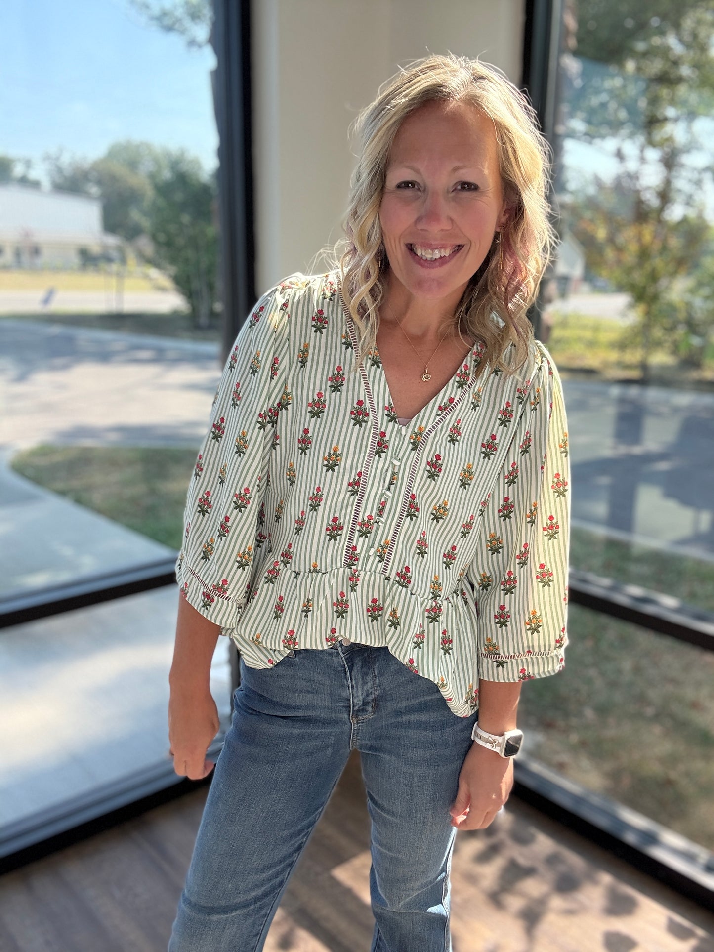 The Monroe Top- Green