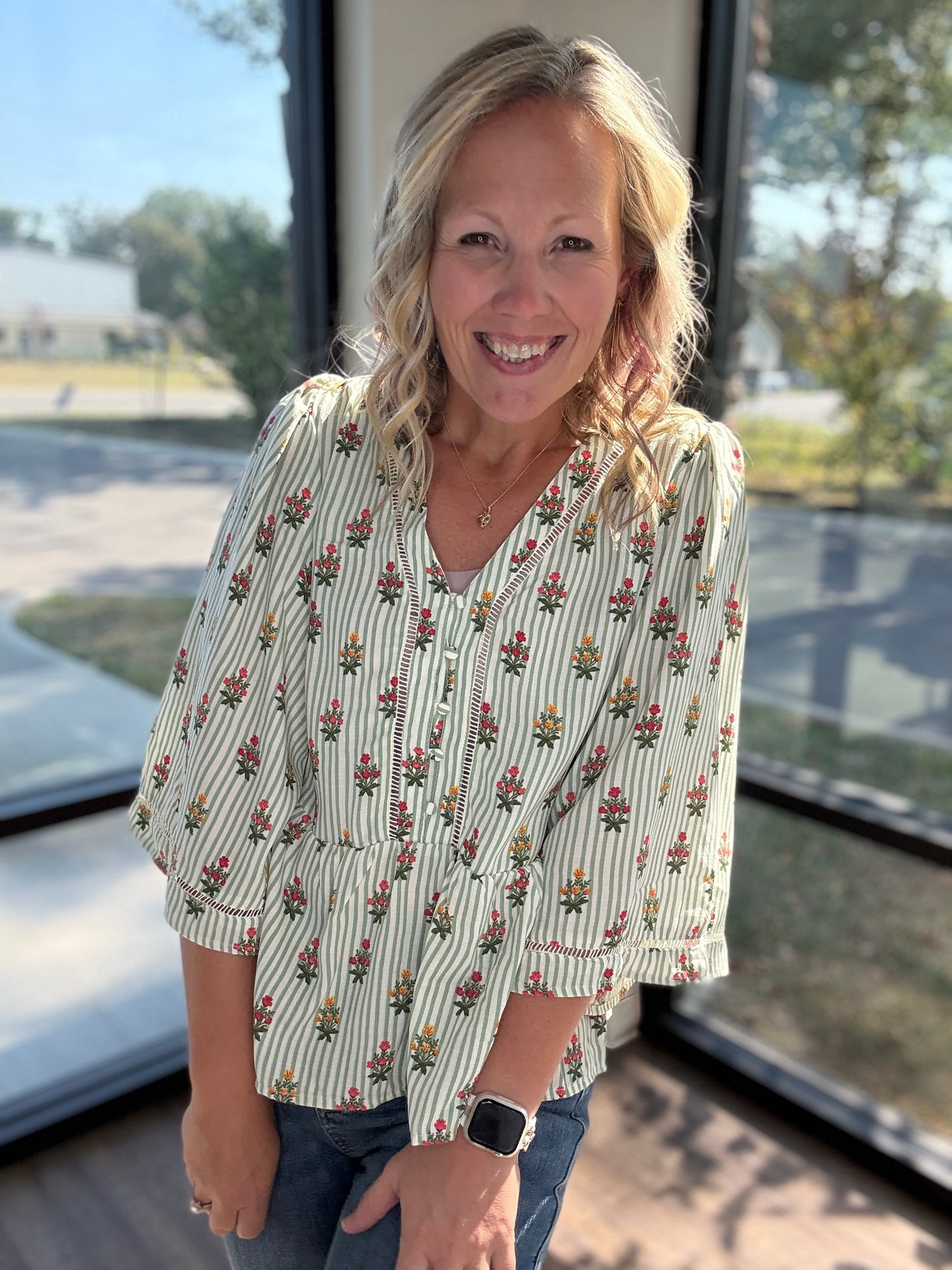 The Monroe Top- Green