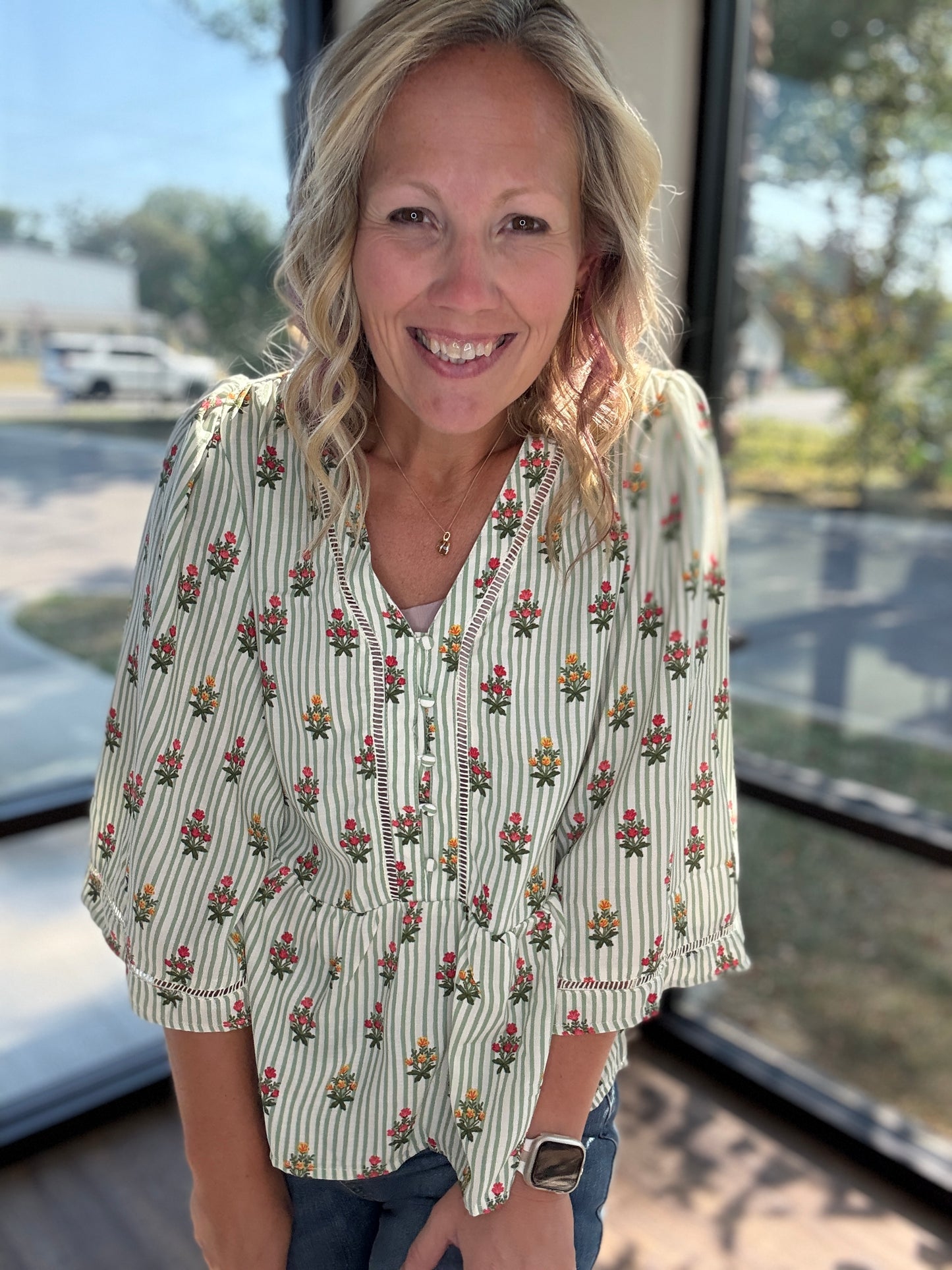 The Monroe Top- Green
