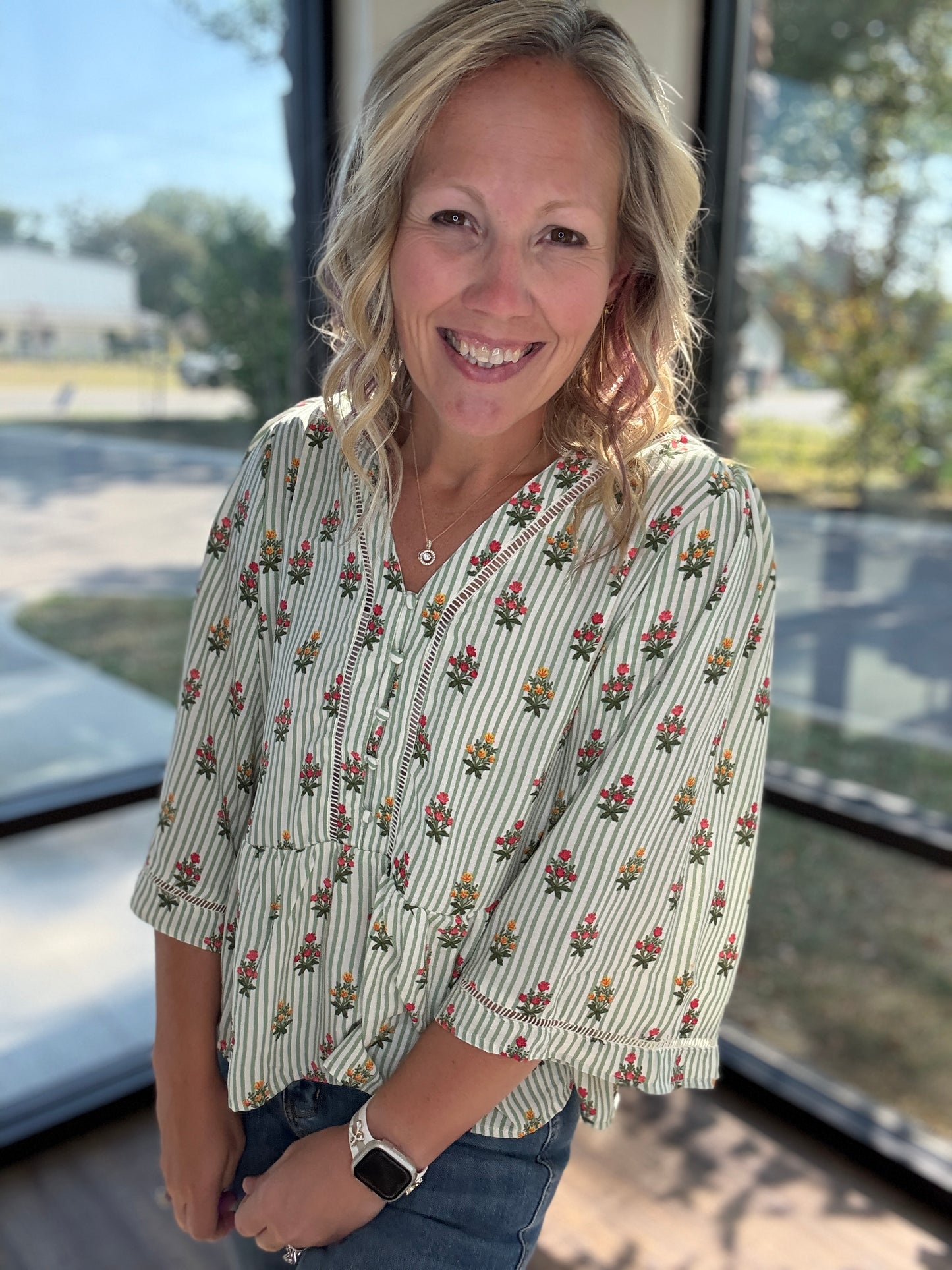 The Monroe Top- Green