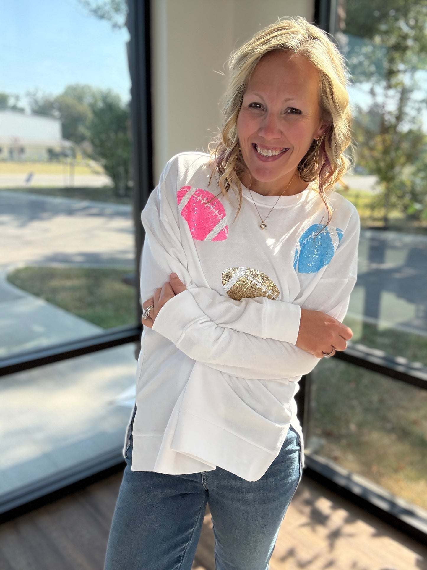 Game Day Sparkle Sweatshirts