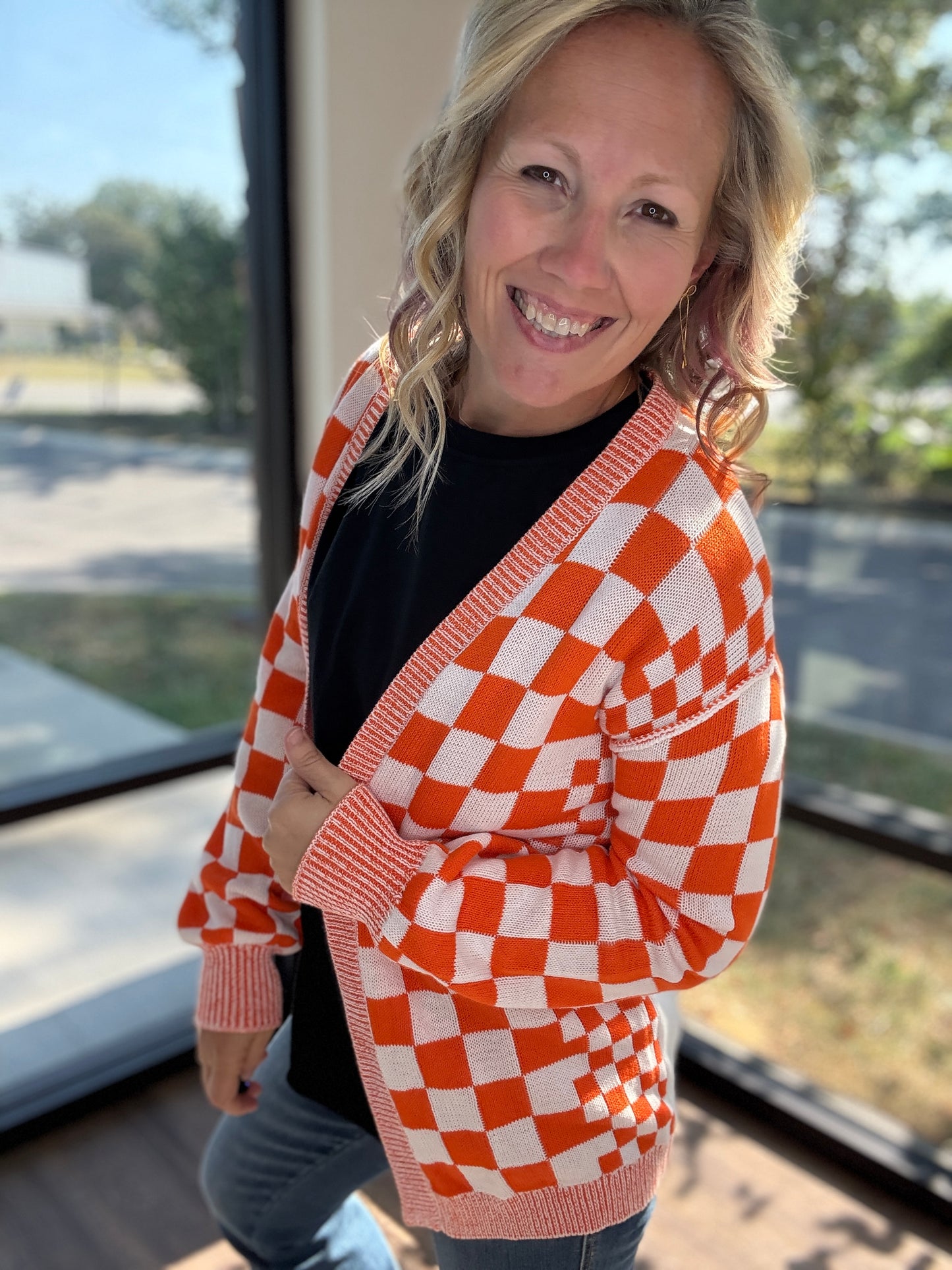 Vols Checkered Cardigan