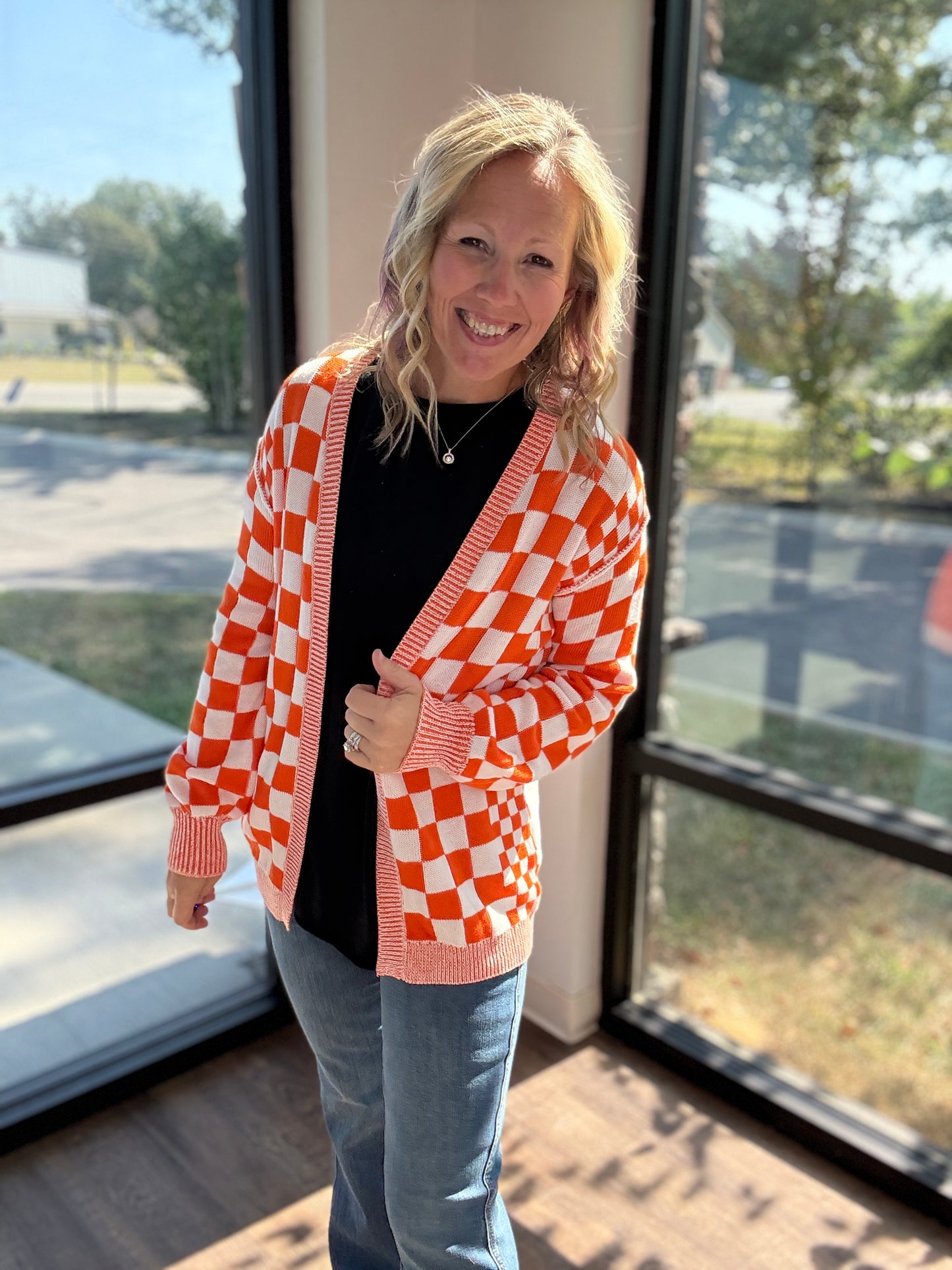 Vols Checkered Cardigan