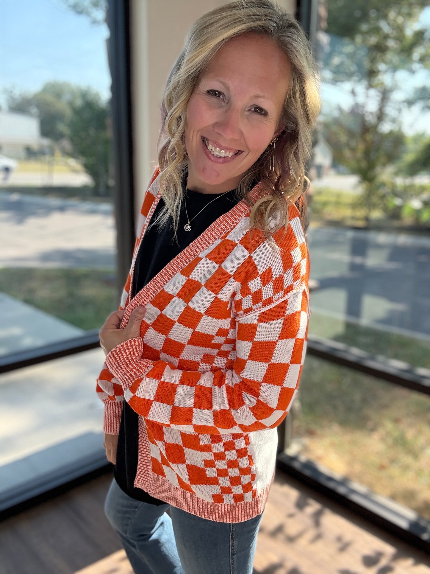 Vols Checkered Cardigan