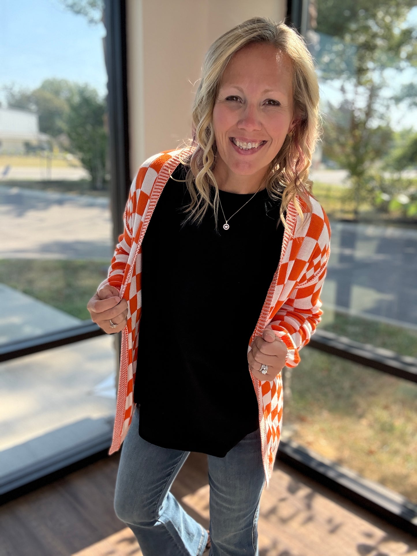 Vols Checkered Cardigan