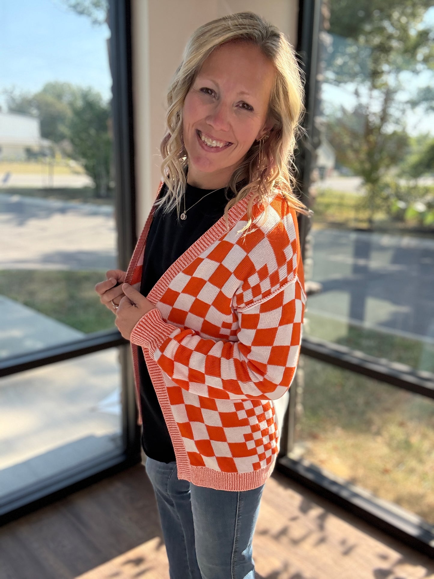 Vols Checkered Cardigan