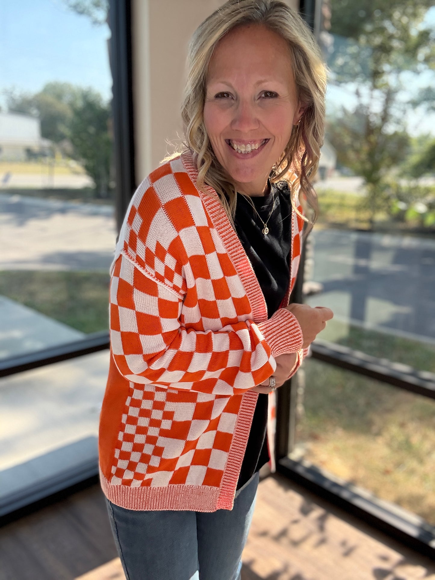 Vols Checkered Cardigan