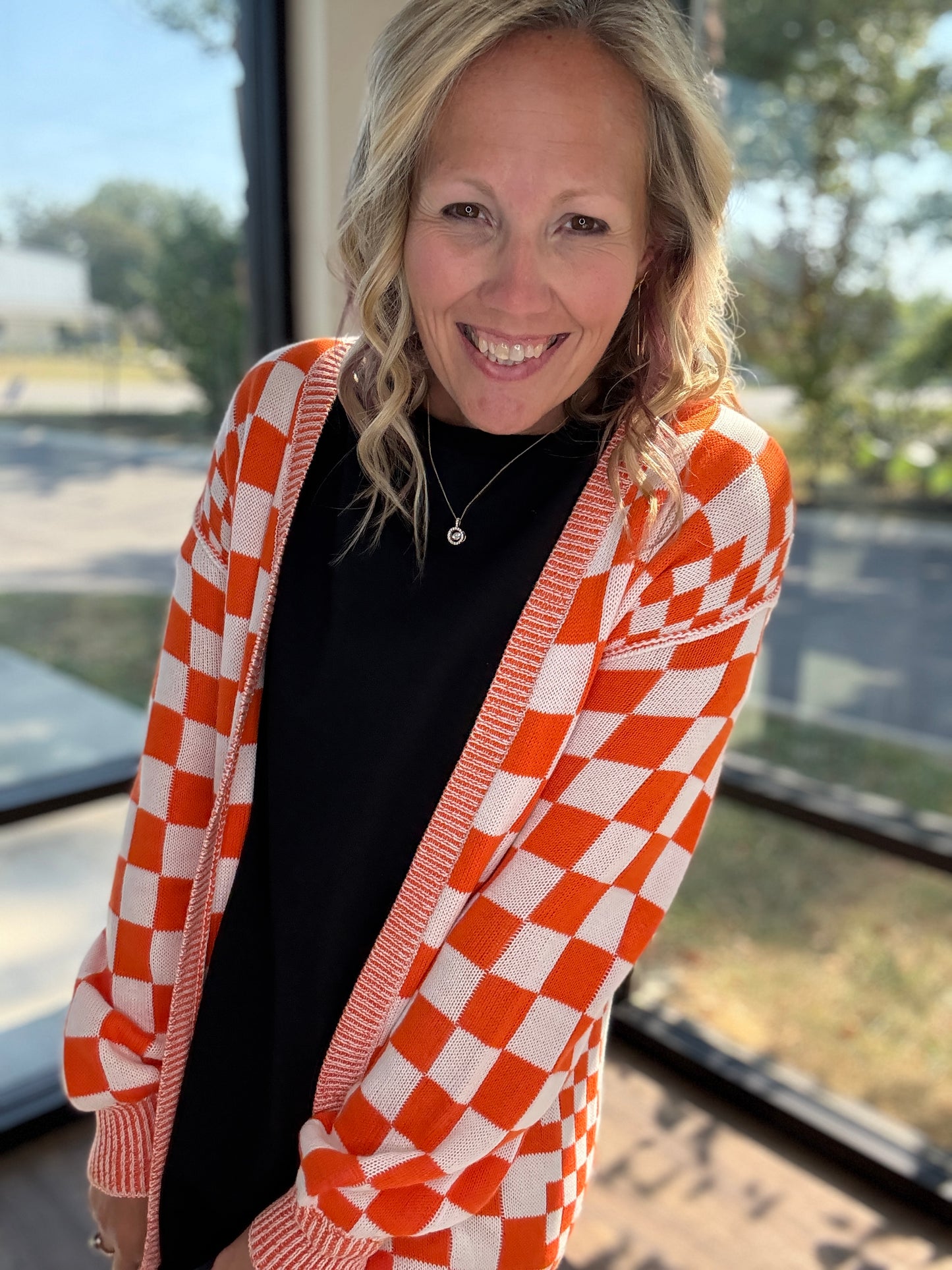Vols Checkered Cardigan
